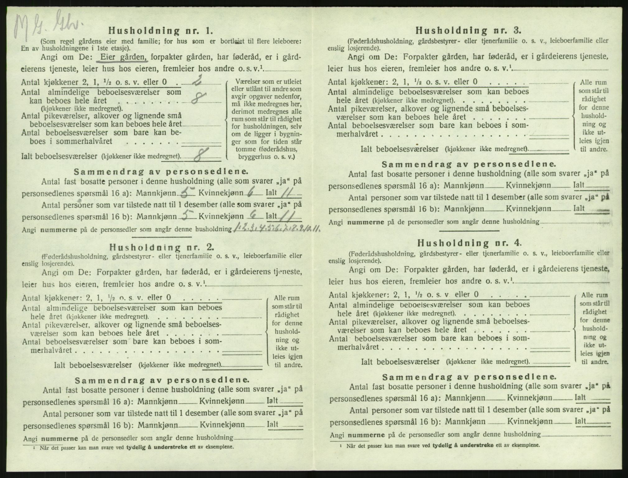 SAKO, 1920 census for Lardal, 1920, p. 842