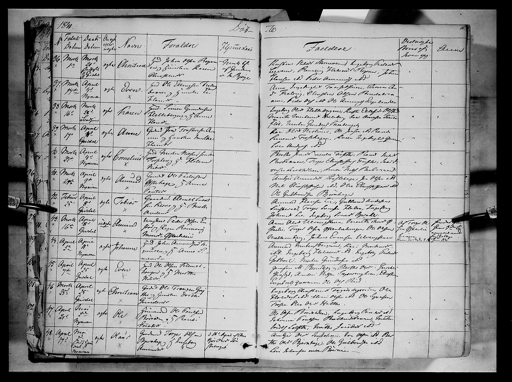 Gausdal prestekontor, SAH/PREST-090/H/Ha/Haa/L0007: Parish register (official) no. 7, 1840-1850, p. 16