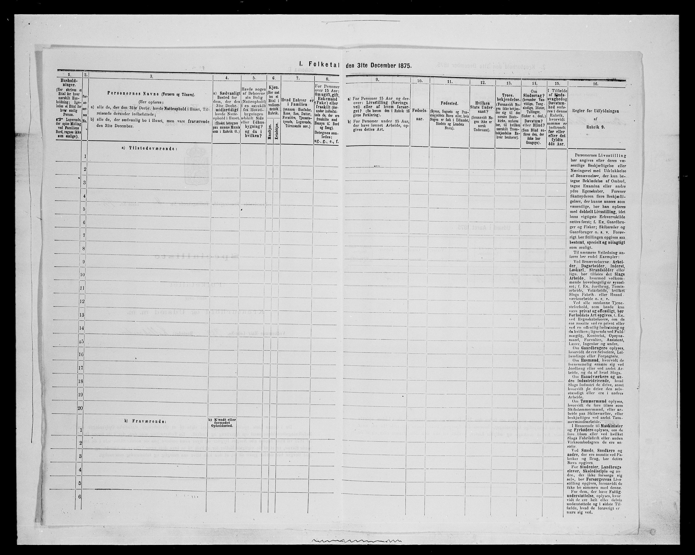 SAH, 1875 census for 0422P Brandval, 1875, p. 719