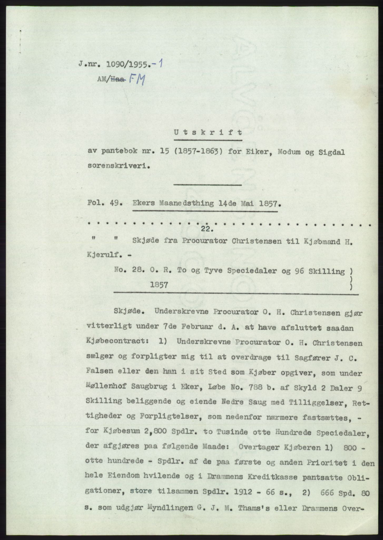 Statsarkivet i Kongsberg, SAKO/A-0001, 1955, p. 356