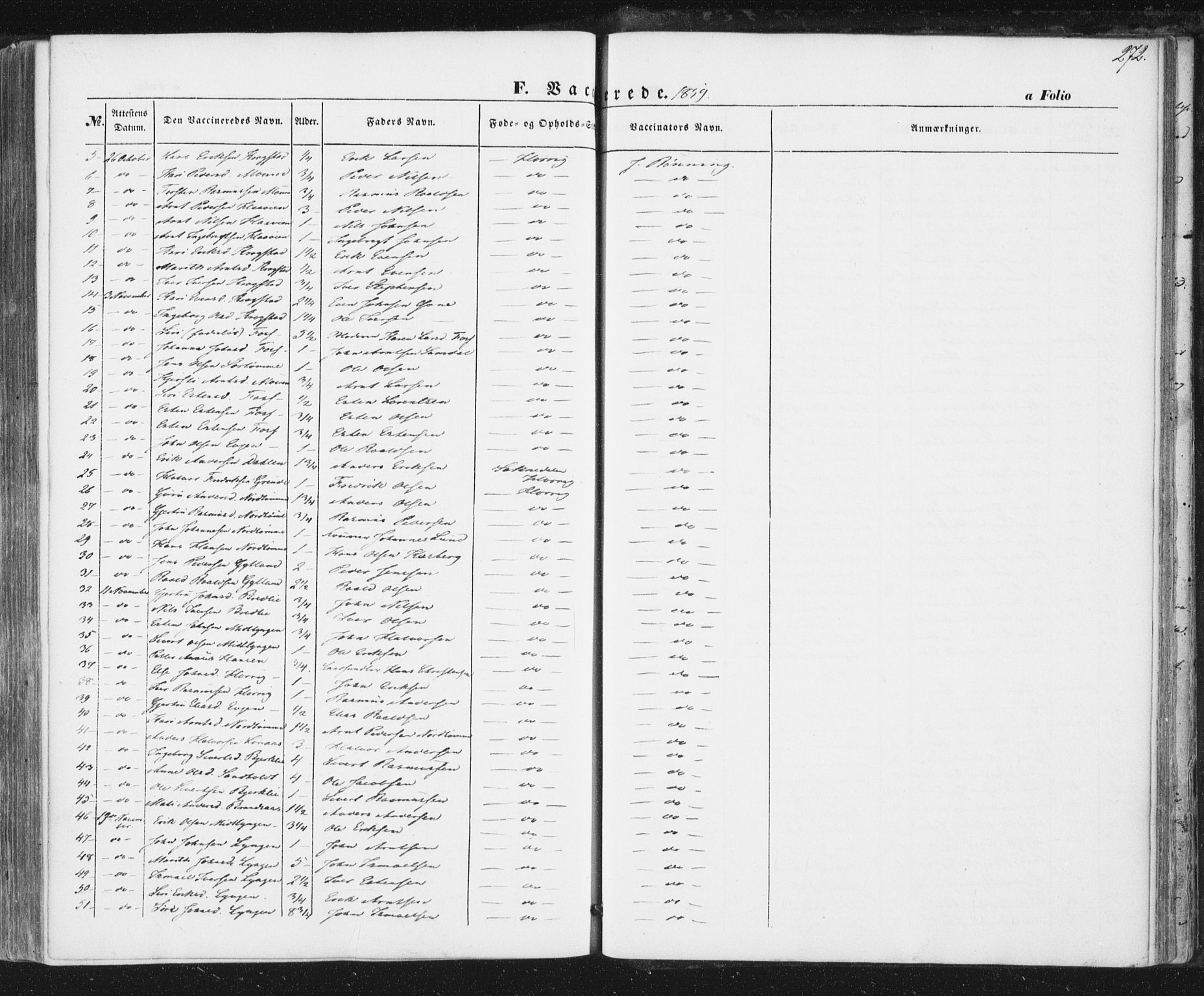 Ministerialprotokoller, klokkerbøker og fødselsregistre - Sør-Trøndelag, SAT/A-1456/692/L1103: Parish register (official) no. 692A03, 1849-1870, p. 272
