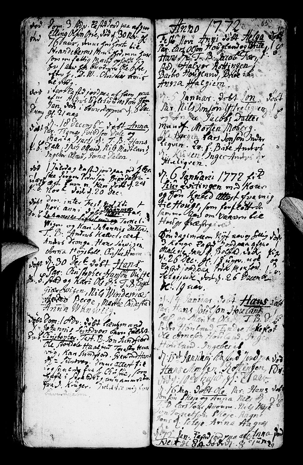 Os sokneprestembete, AV/SAB-A-99929: Parish register (official) no. A 9, 1766-1779, p. 65