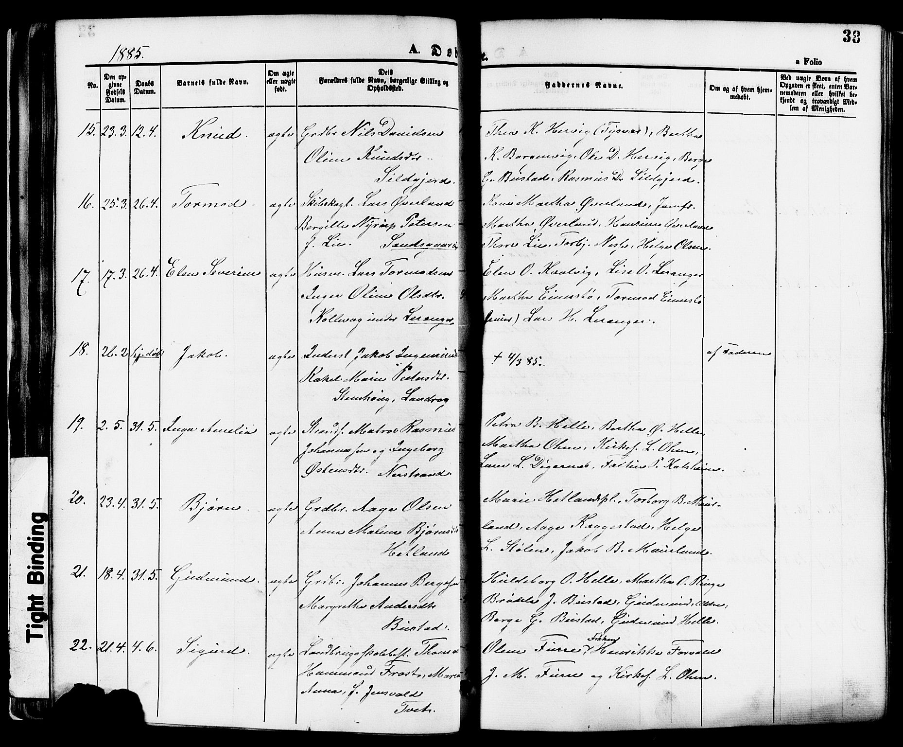 Nedstrand sokneprestkontor, SAST/A-101841/01/IV: Parish register (official) no. A 11, 1877-1887, p. 38