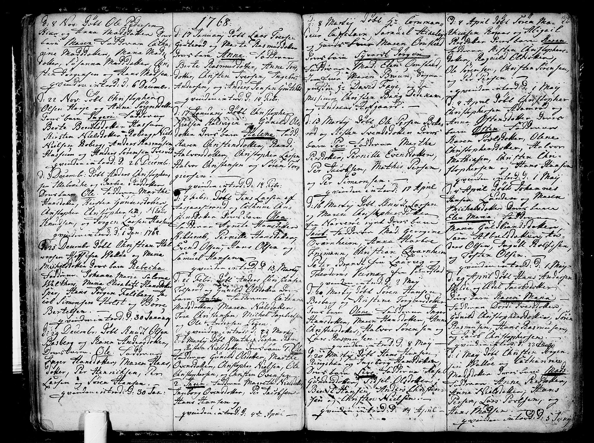 Sem kirkebøker, AV/SAKO-A-5/F/Fb/L0002: Parish register (official) no. II 2, 1764-1792, p. 34