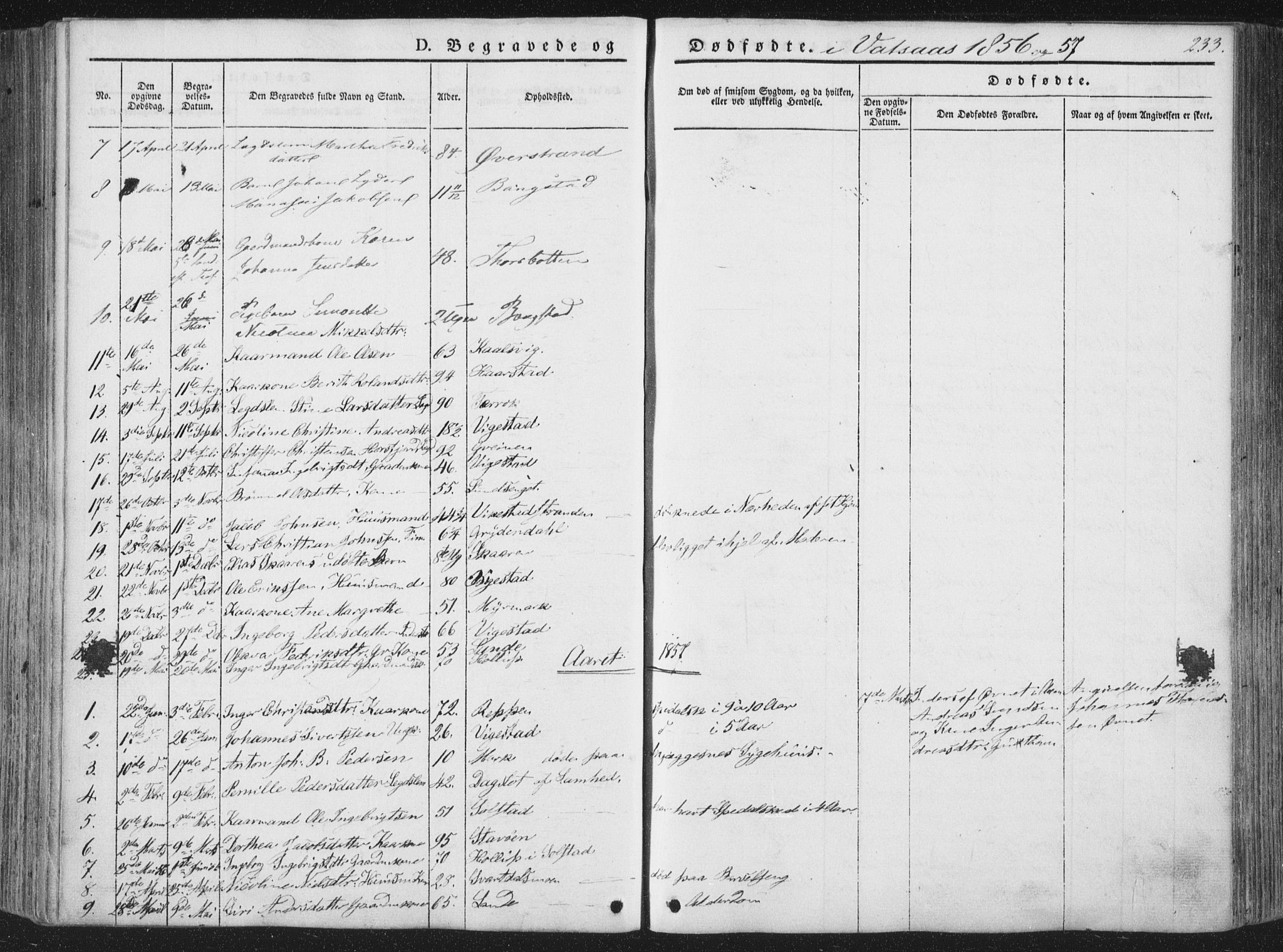 Ministerialprotokoller, klokkerbøker og fødselsregistre - Nordland, AV/SAT-A-1459/810/L0144: Parish register (official) no. 810A07 /1, 1841-1862, p. 233