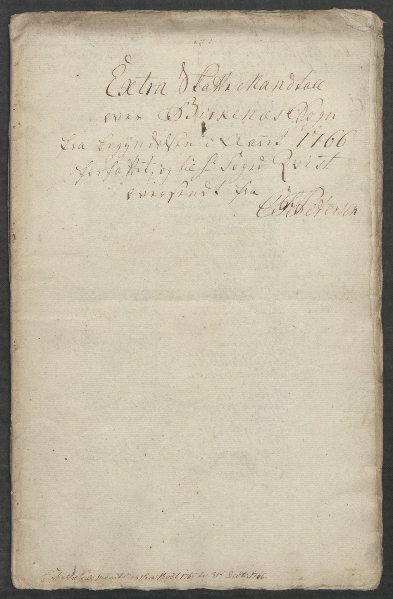 Rentekammeret inntil 1814, Reviderte regnskaper, Fogderegnskap, RA/EA-4092/R39/L2424: Ekstraskatten Nedenes, 1762-1767, p. 297