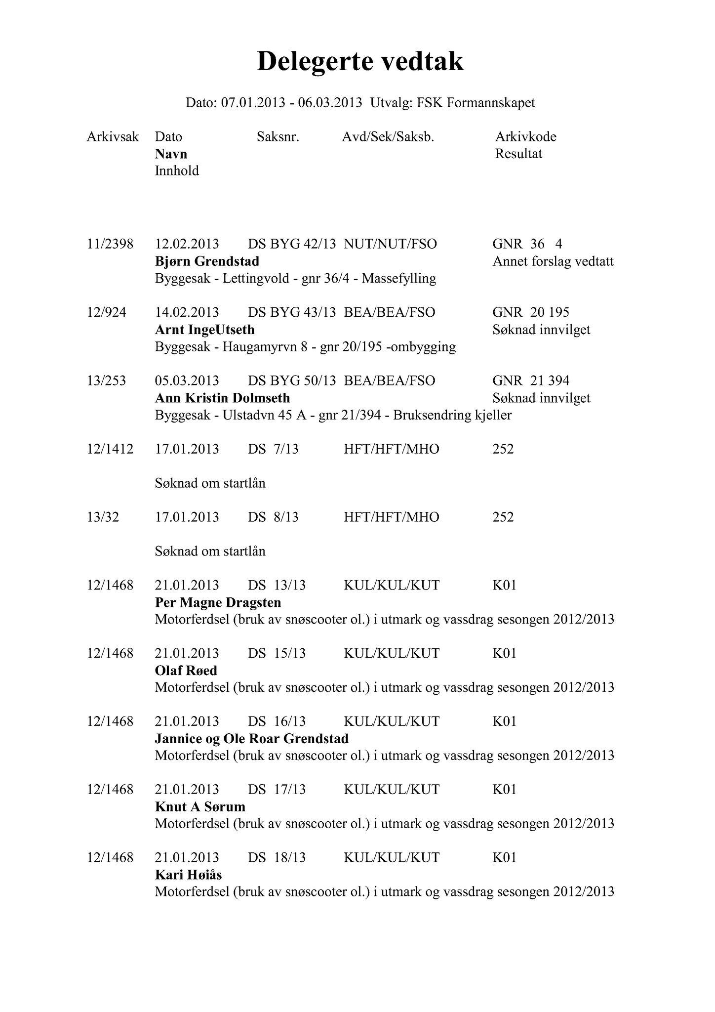 Klæbu Kommune, TRKO/KK/01-KS/L006: Kommunestyret - Møtedokumenter, 2013, p. 397