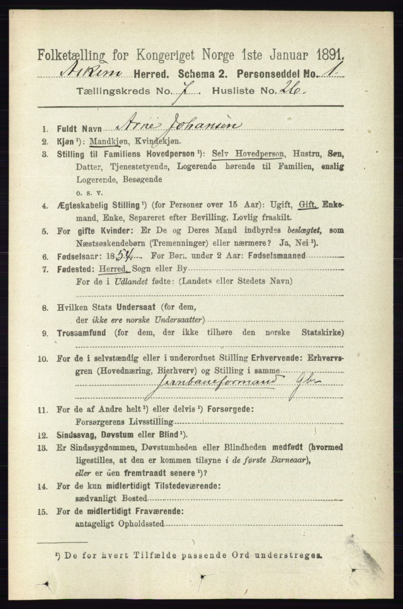 RA, 1891 census for 0124 Askim, 1891, p. 1156