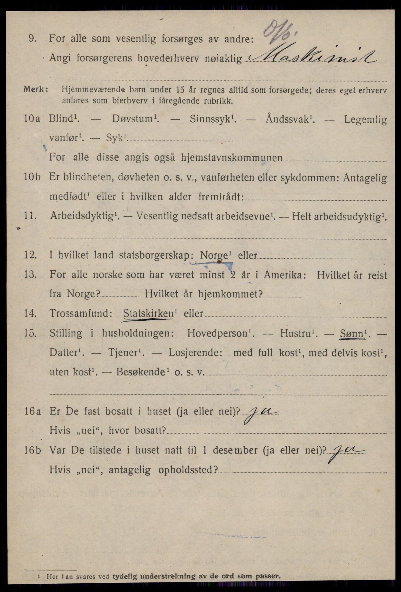 SAT, 1920 census for Ålesund, 1920, p. 24909