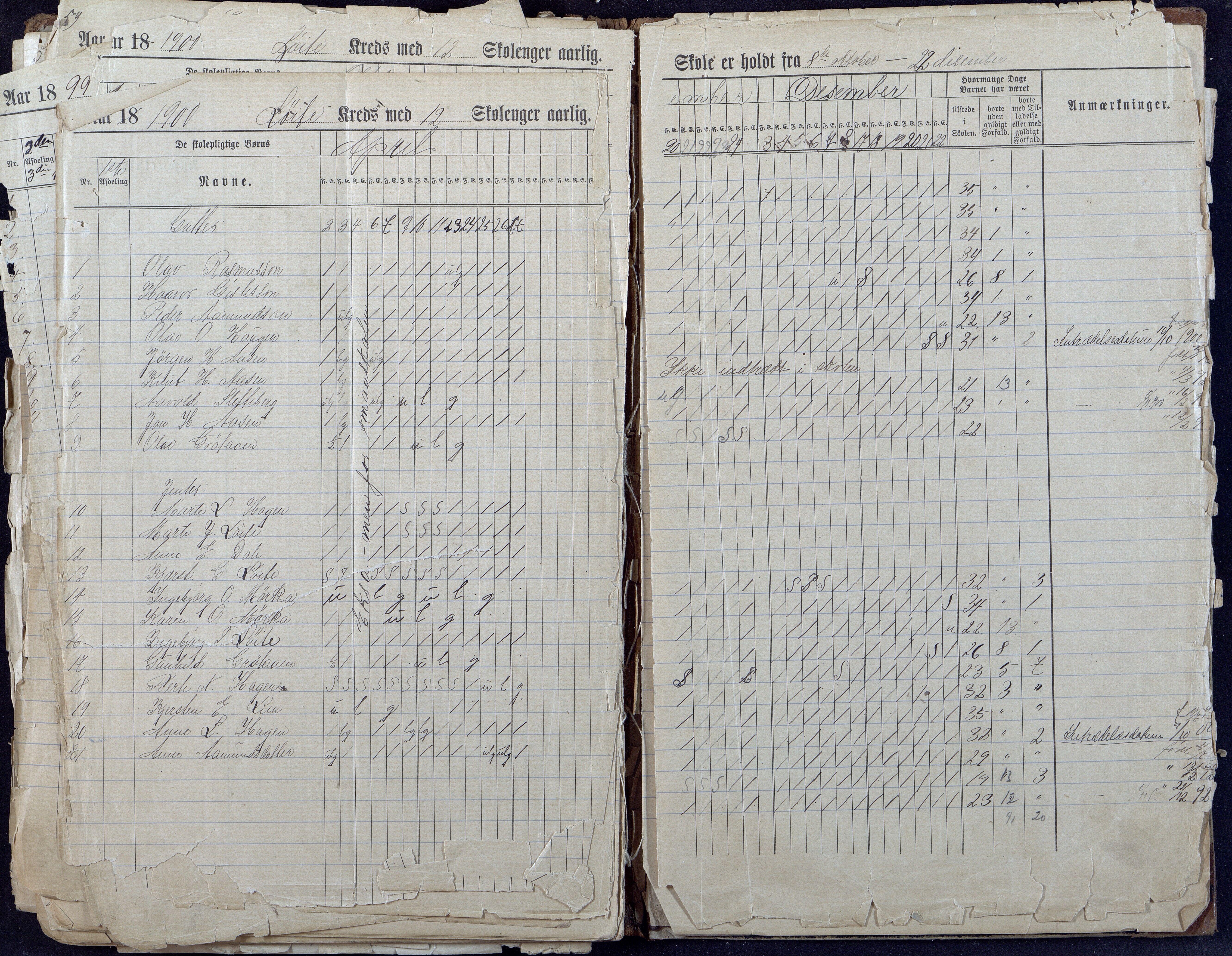 Gjerstad Kommune, Løite Skole, AAKS/KA0911-550c/F01/L0001: Dagbok Løite-Vestøl-Lunden skole, 1891-1901, p. 61