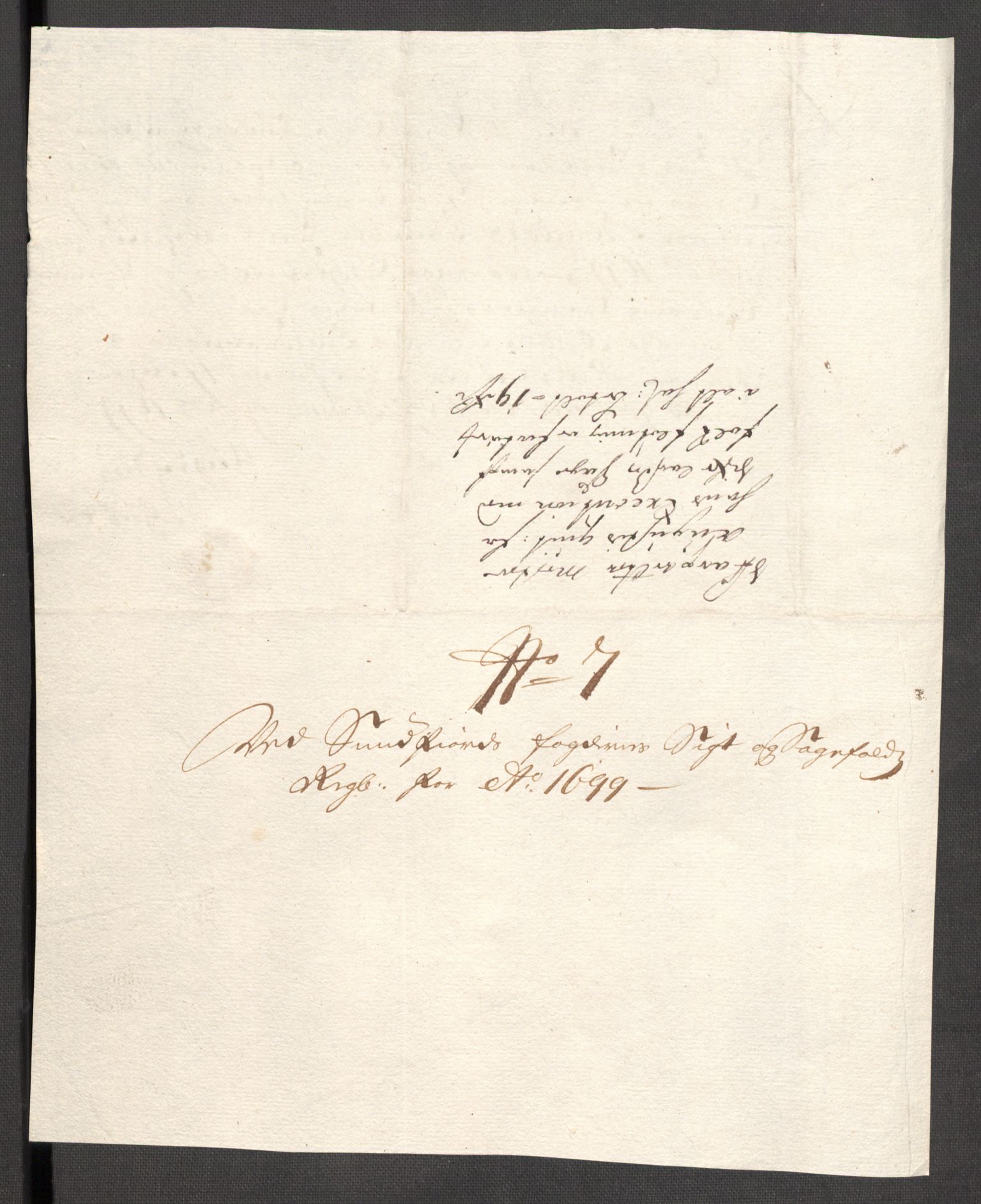 Rentekammeret inntil 1814, Reviderte regnskaper, Fogderegnskap, RA/EA-4092/R53/L3424: Fogderegnskap Sunn- og Nordfjord, 1699, p. 183