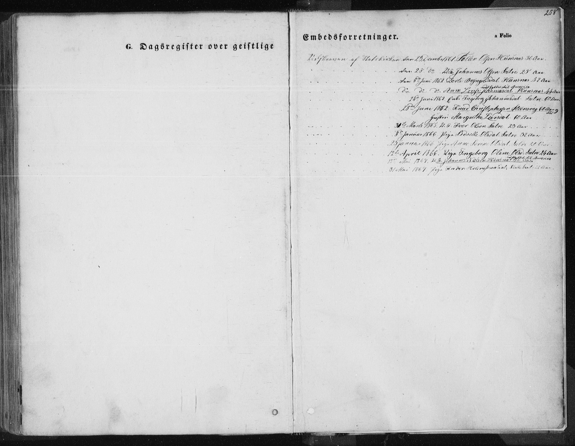 Tysvær sokneprestkontor, SAST/A -101864/H/Ha/Haa/L0003: Parish register (official) no. A 3, 1856-1865, p. 258