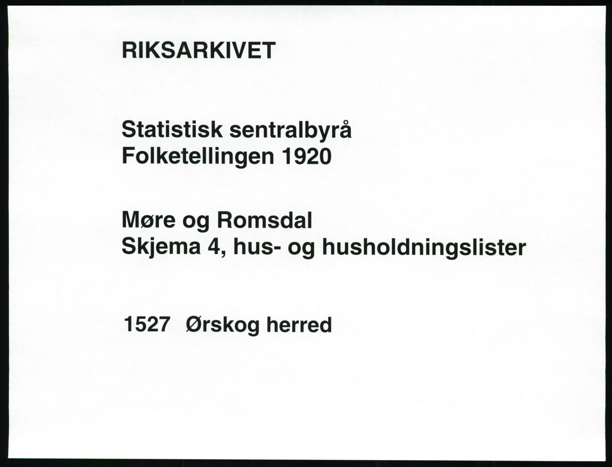 SAT, 1920 census for Ørskog, 1920, p. 34