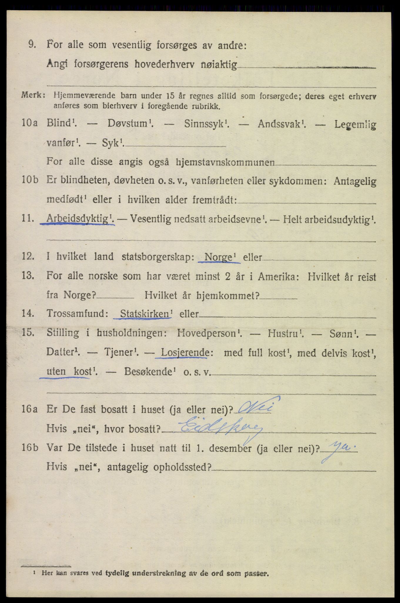 SAH, 1920 census for Eidskog, 1920, p. 2752