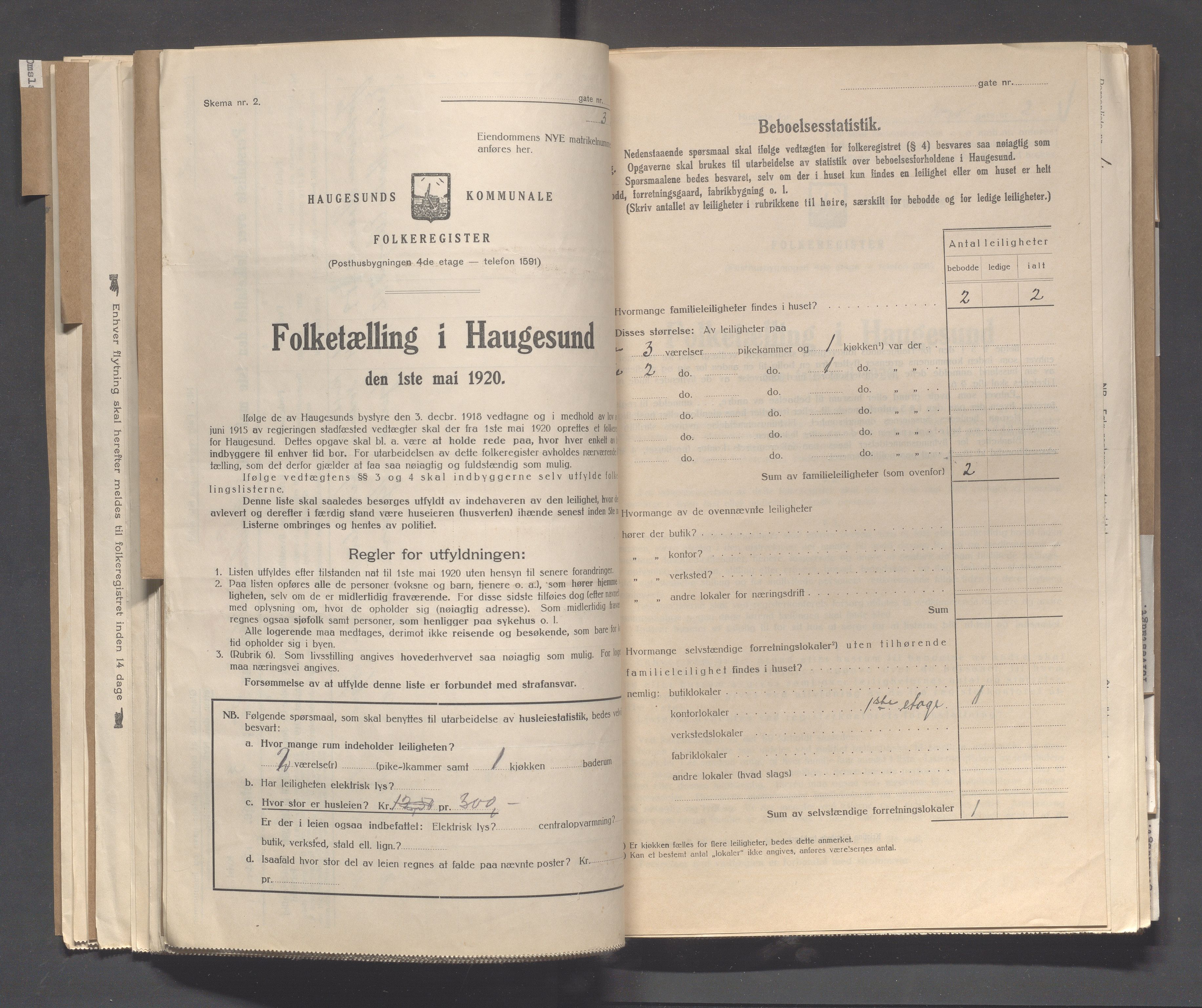 IKAR, Local census 1.5.1920 for Haugesund, 1920, p. 5210