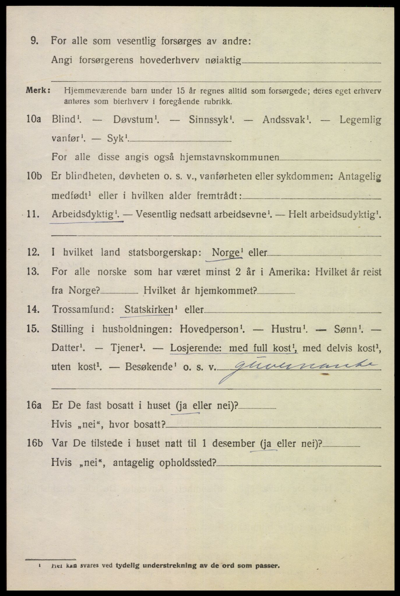 SAK, 1920 census for Lista, 1920, p. 5512