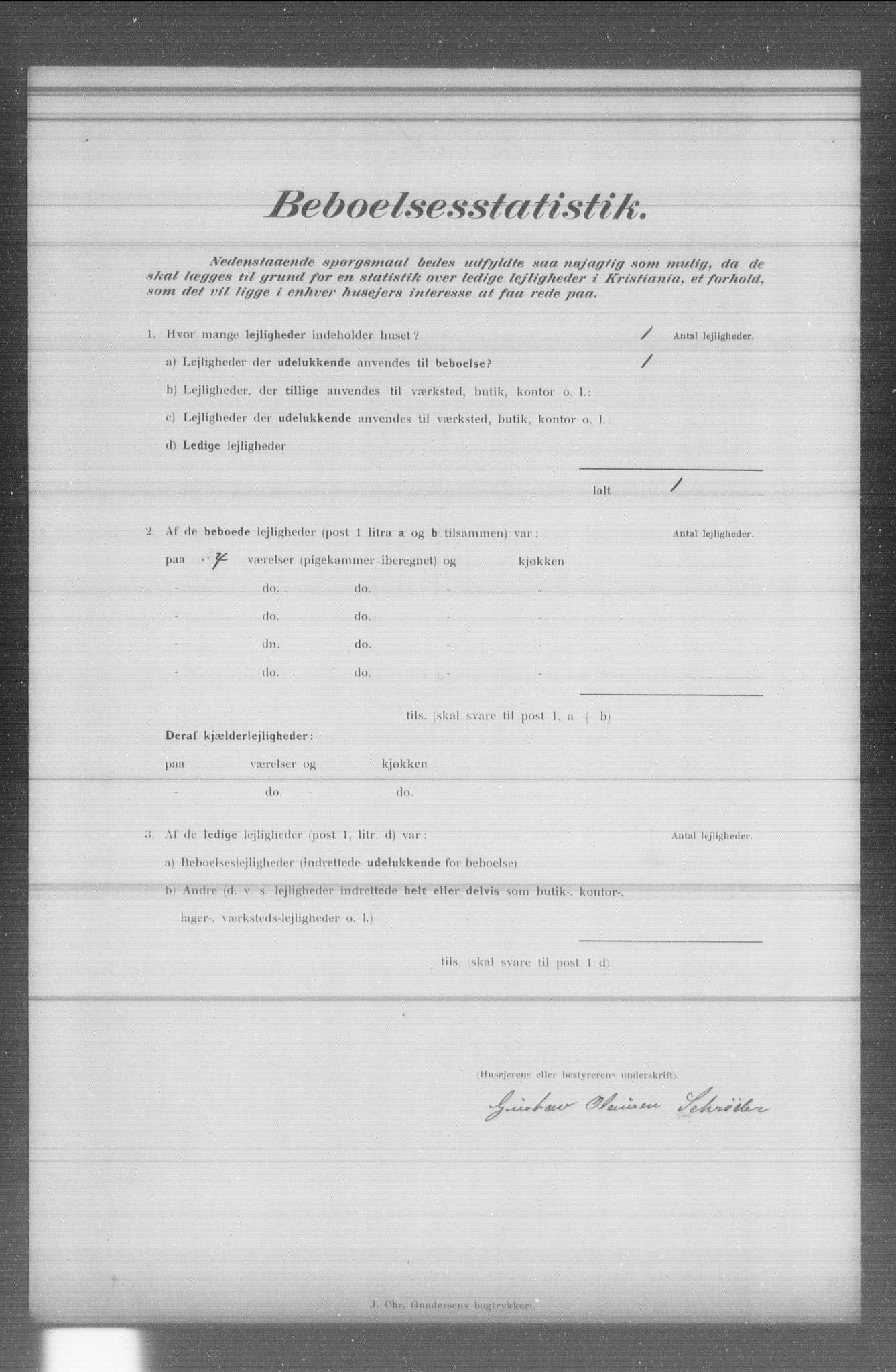 OBA, Municipal Census 1902 for Kristiania, 1902, p. 4138