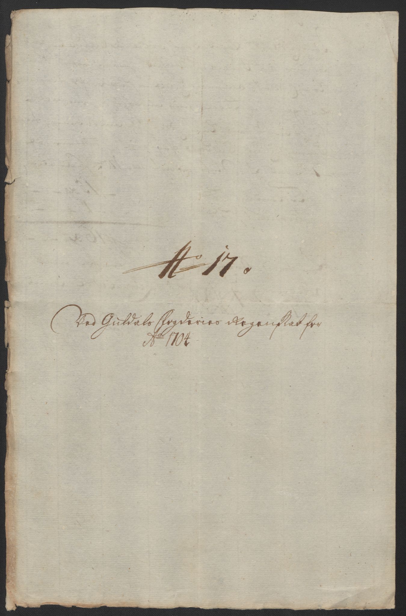 Rentekammeret inntil 1814, Reviderte regnskaper, Fogderegnskap, AV/RA-EA-4092/R60/L3954: Fogderegnskap Orkdal og Gauldal, 1704, p. 402