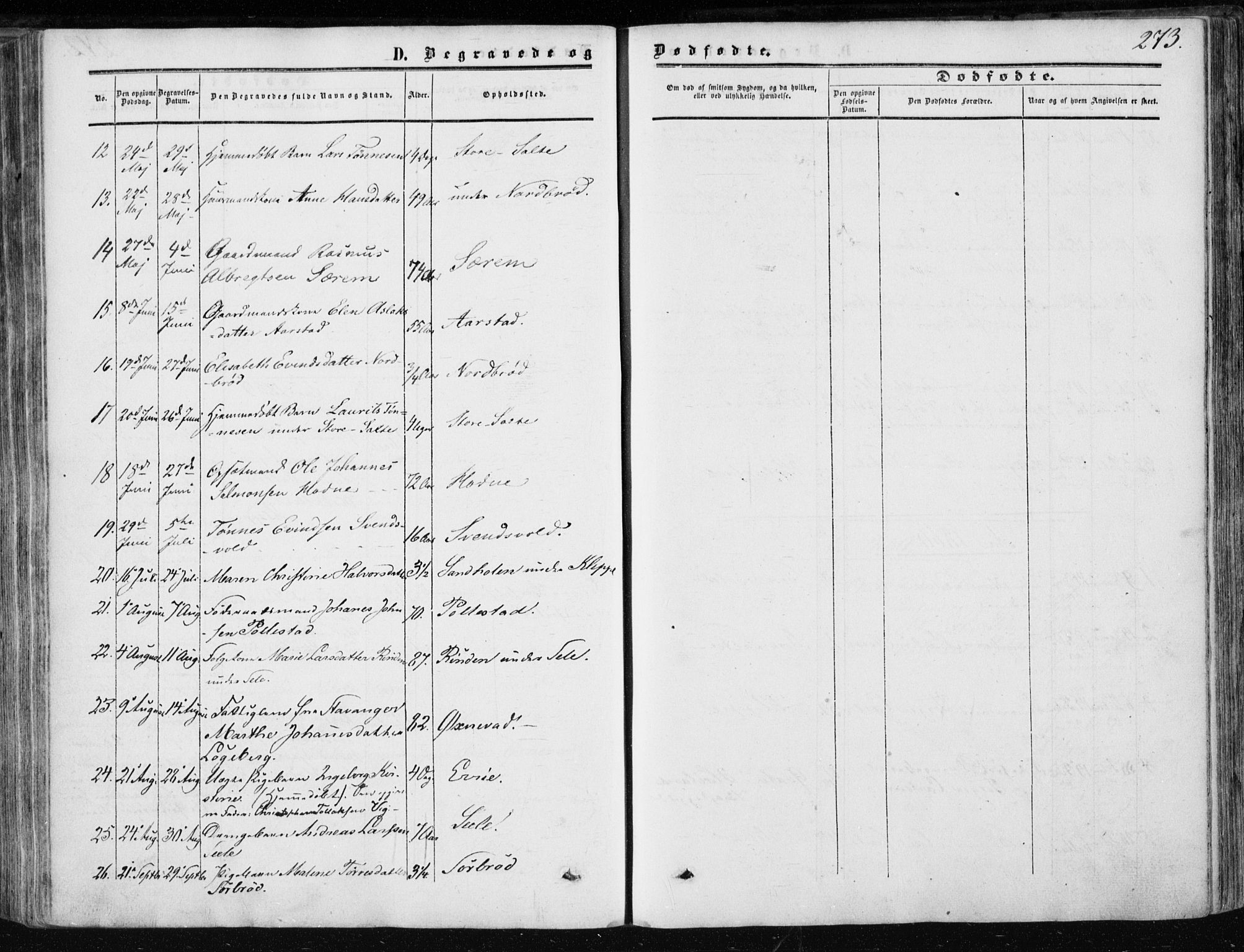 Klepp sokneprestkontor, AV/SAST-A-101803/001/3/30BA/L0005: Parish register (official) no. A 5, 1853-1870, p. 273