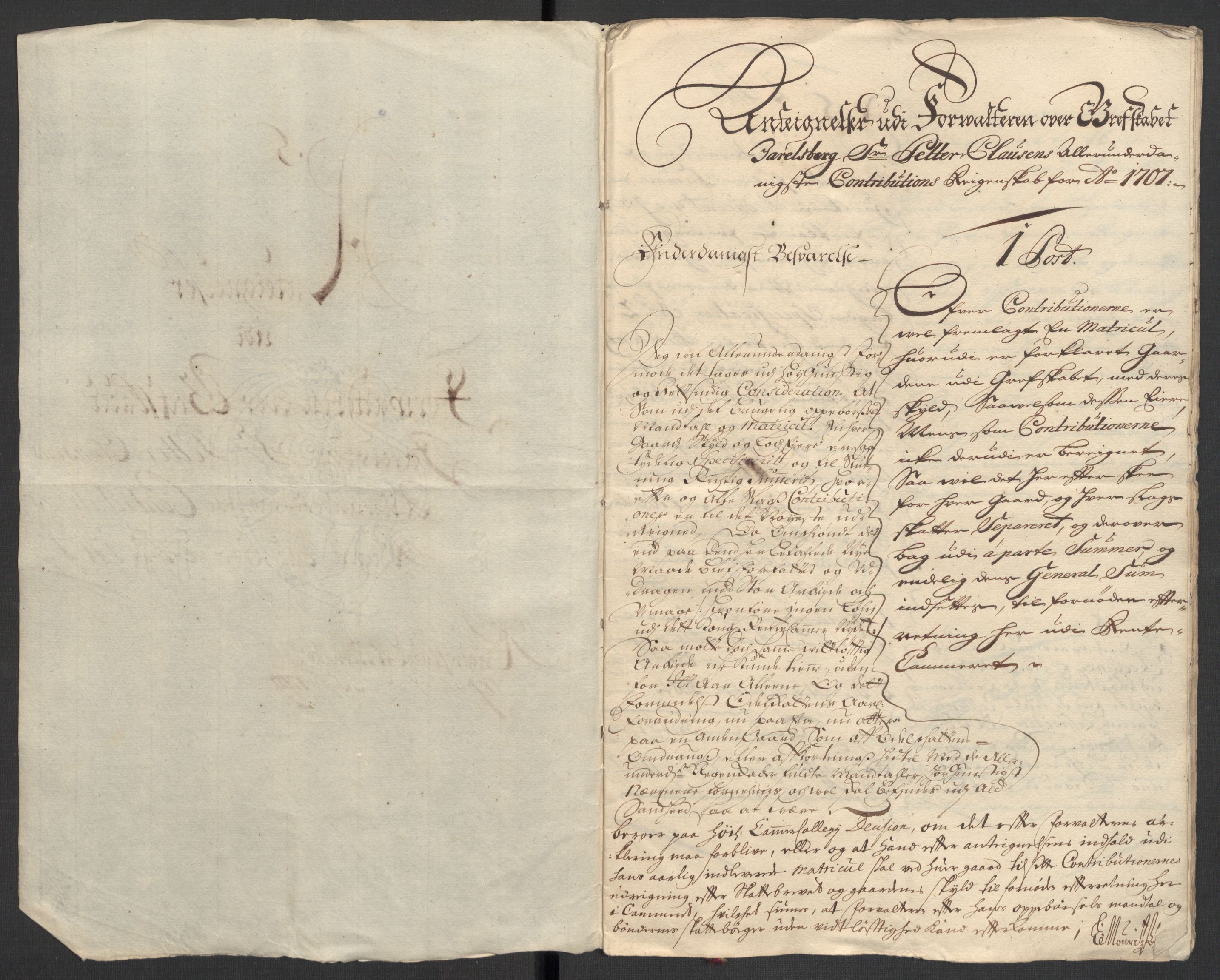 Rentekammeret inntil 1814, Reviderte regnskaper, Fogderegnskap, RA/EA-4092/R32/L1872: Fogderegnskap Jarlsberg grevskap, 1706-1707, p. 500