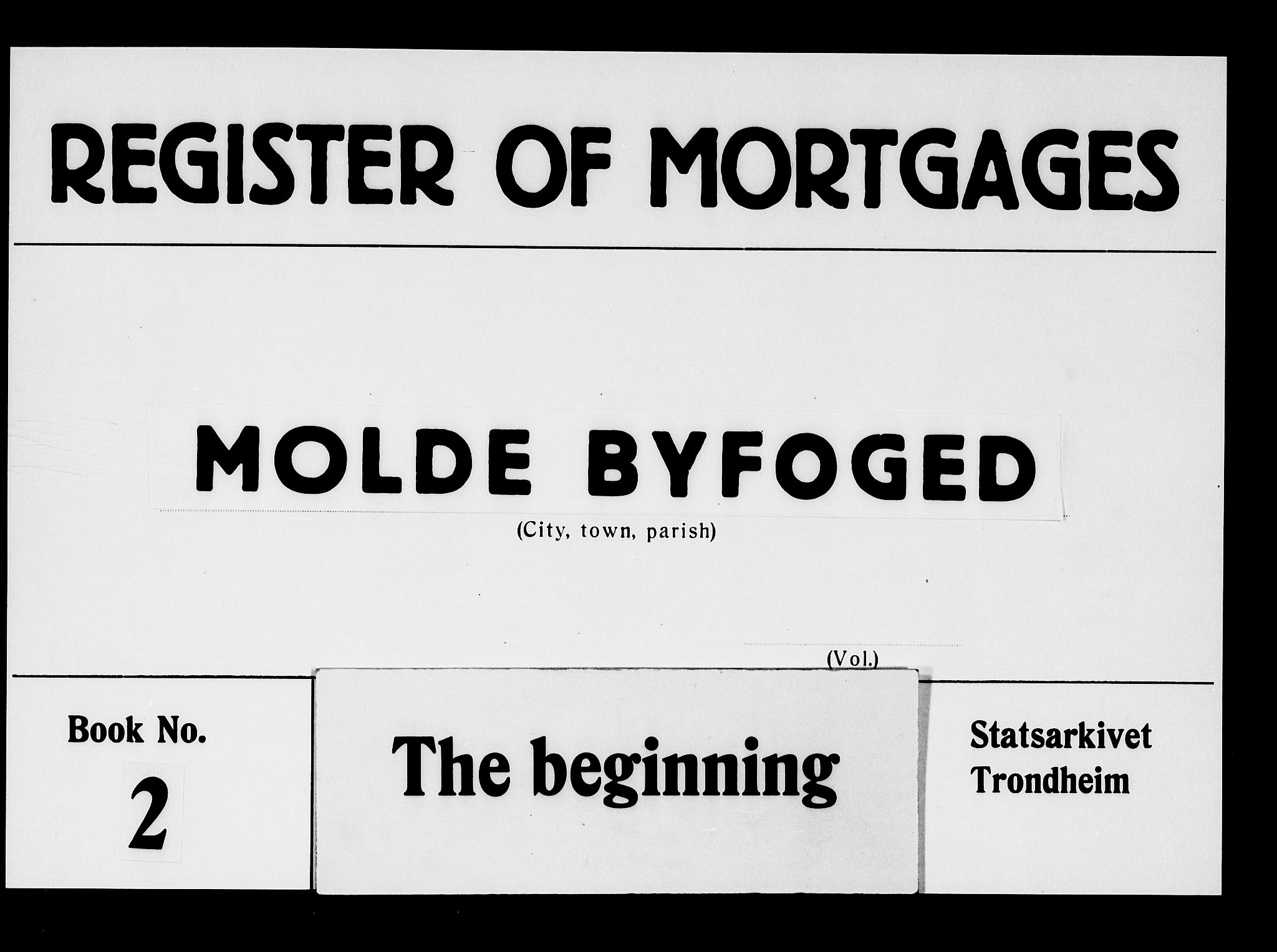 Molde byfogd, AV/SAT-A-0025/2/2C/L0002: Mortgage book no. 2, 1823-1844