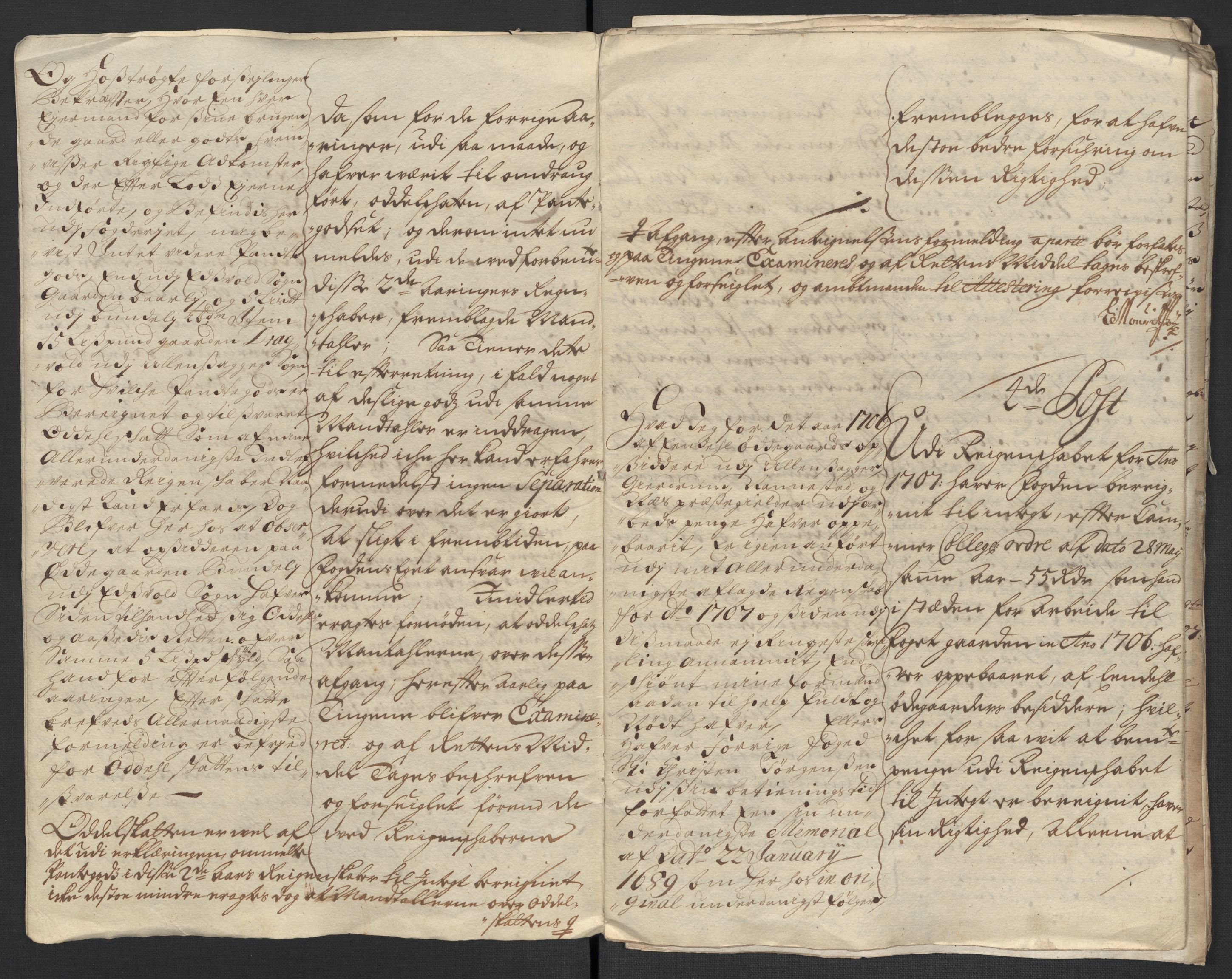 Rentekammeret inntil 1814, Reviderte regnskaper, Fogderegnskap, AV/RA-EA-4092/R12/L0718: Fogderegnskap Øvre Romerike, 1706-1707, p. 438