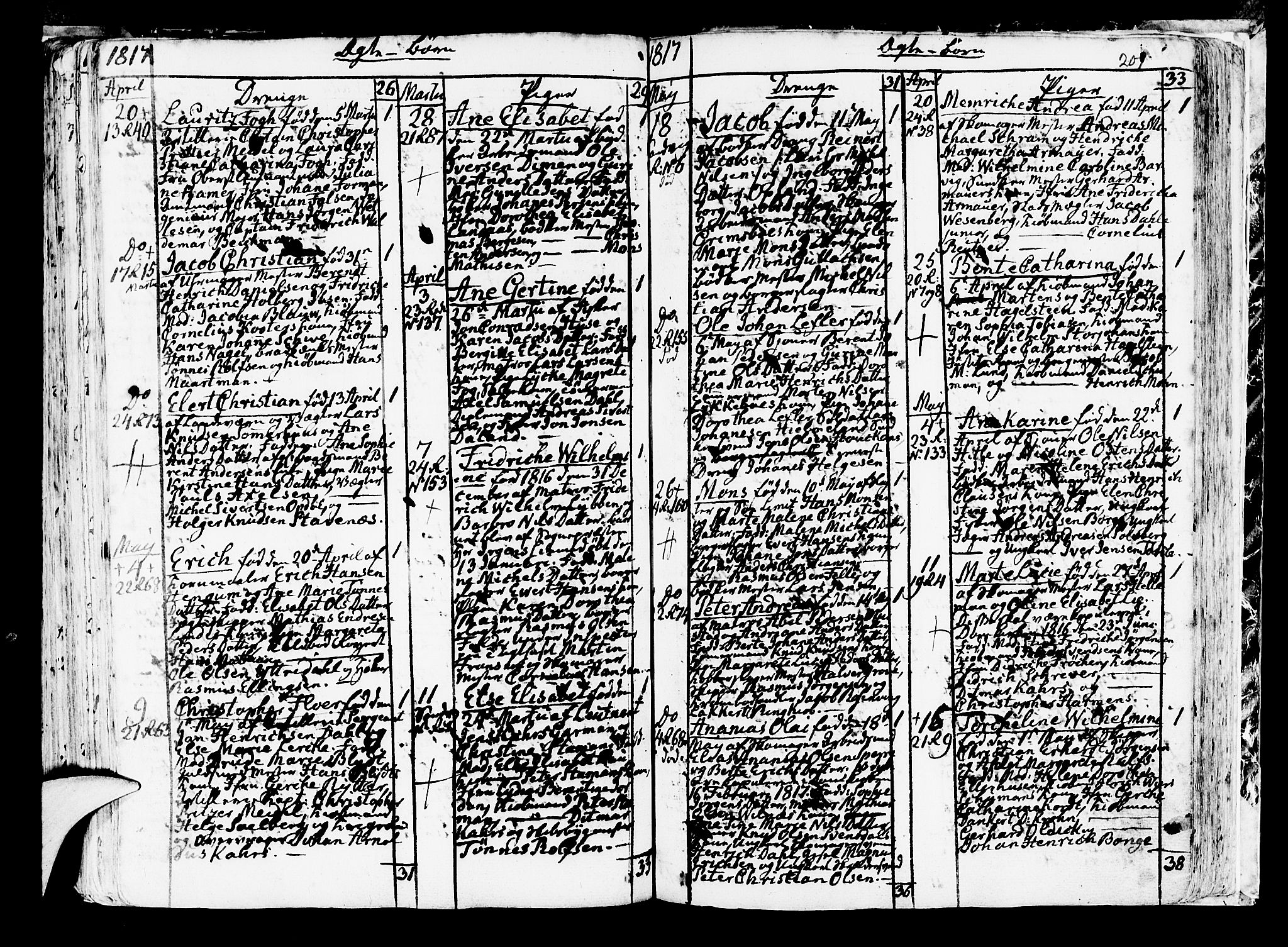 Korskirken sokneprestembete, AV/SAB-A-76101/H/Haa/L0006: Parish register (official) no. A 6, 1790-1820, p. 201