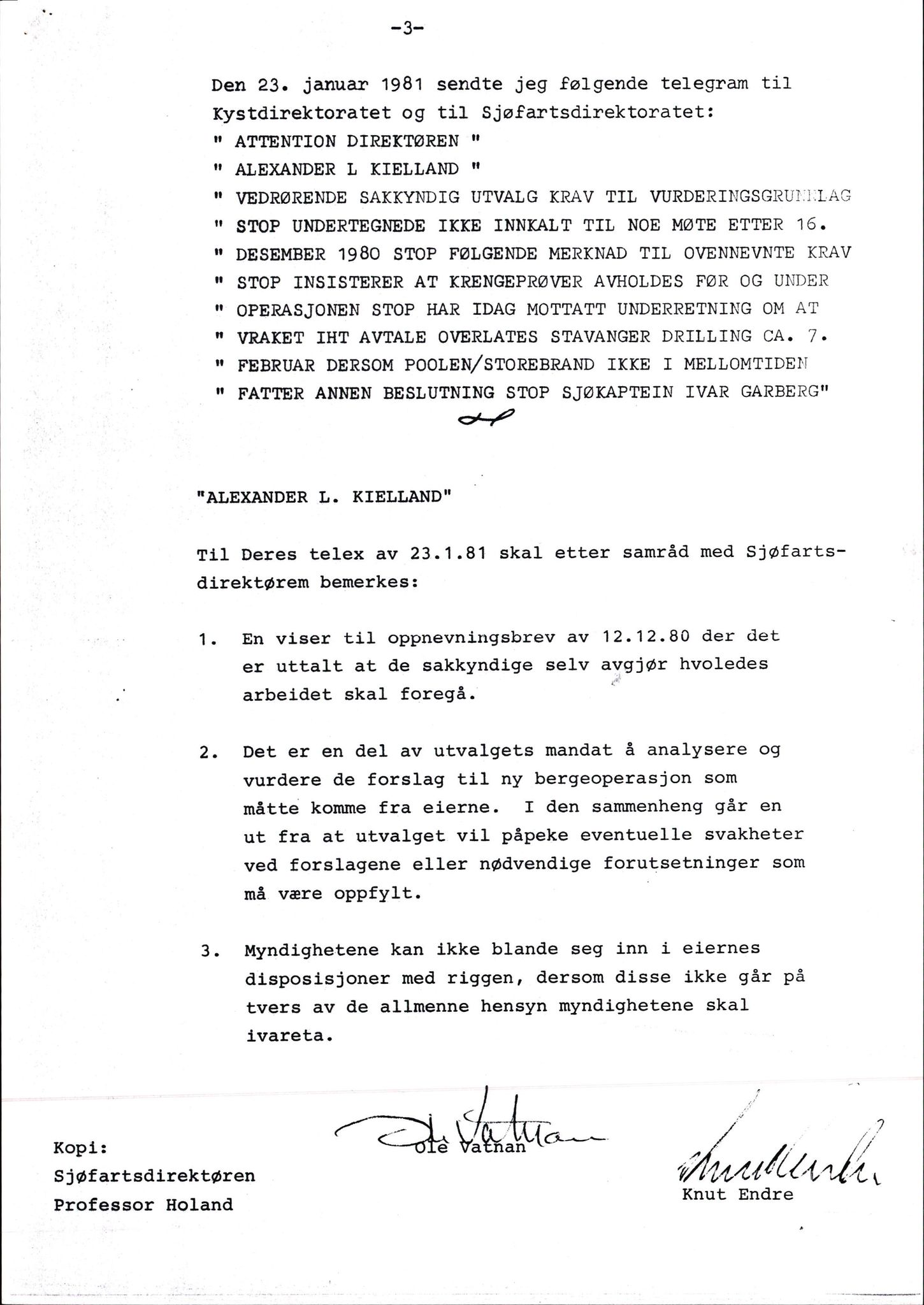 Pa 1660 - Kielland- fondet, AV/SAST-A-102242/X/Xa/L0001: Rapport til overlevende og etterlatte/ Kielland Bulletin, 1980-1998