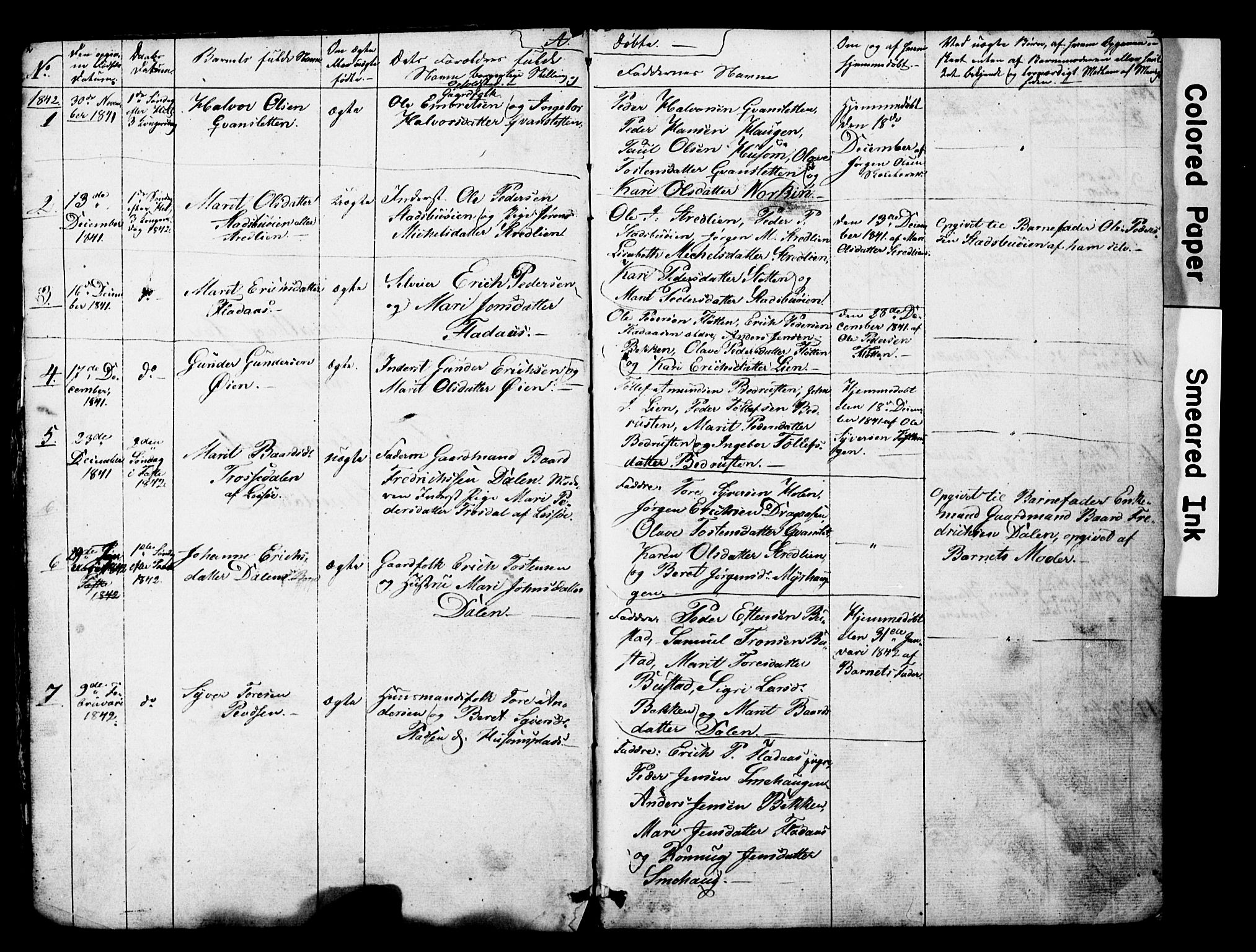 Lesja prestekontor, SAH/PREST-068/H/Ha/Hab/L0014: Parish register (copy) no. 14, 1842-1856, p. 2-3