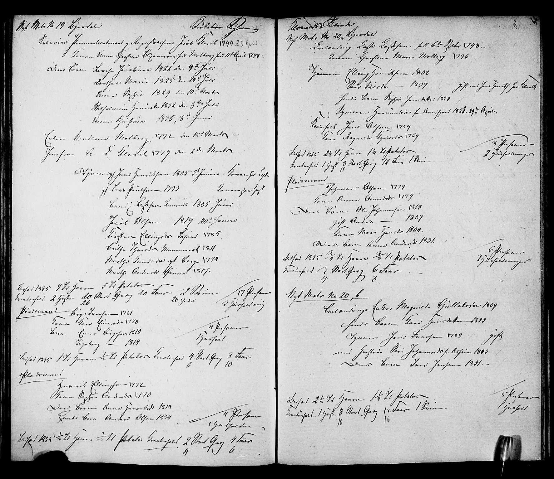 , Census 1835 for Lavik, 1835, p. 60