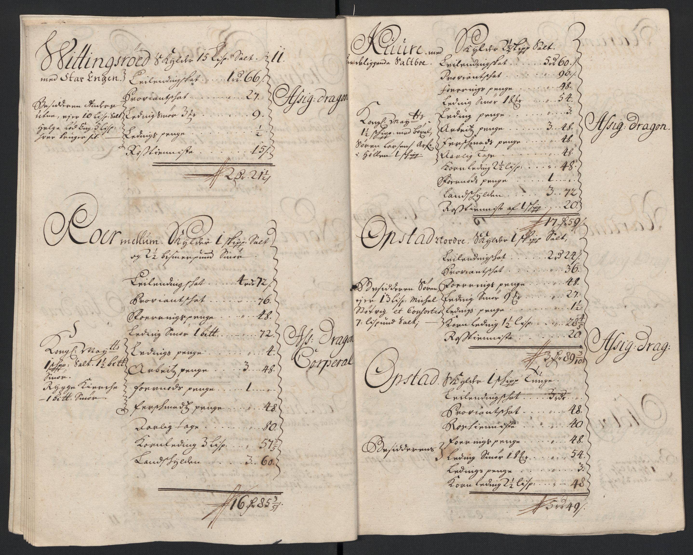 Rentekammeret inntil 1814, Reviderte regnskaper, Fogderegnskap, AV/RA-EA-4092/R04/L0134: Fogderegnskap Moss, Onsøy, Tune, Veme og Åbygge, 1707-1708, p. 85