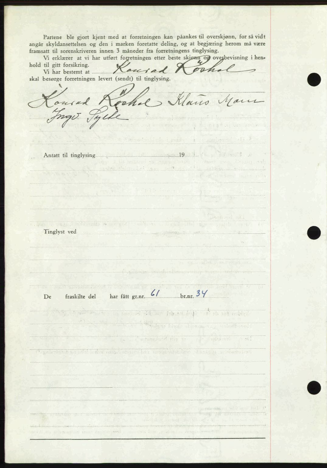 Romsdal sorenskriveri, AV/SAT-A-4149/1/2/2C: Mortgage book no. A27, 1948-1948, Diary no: : 2552/1948