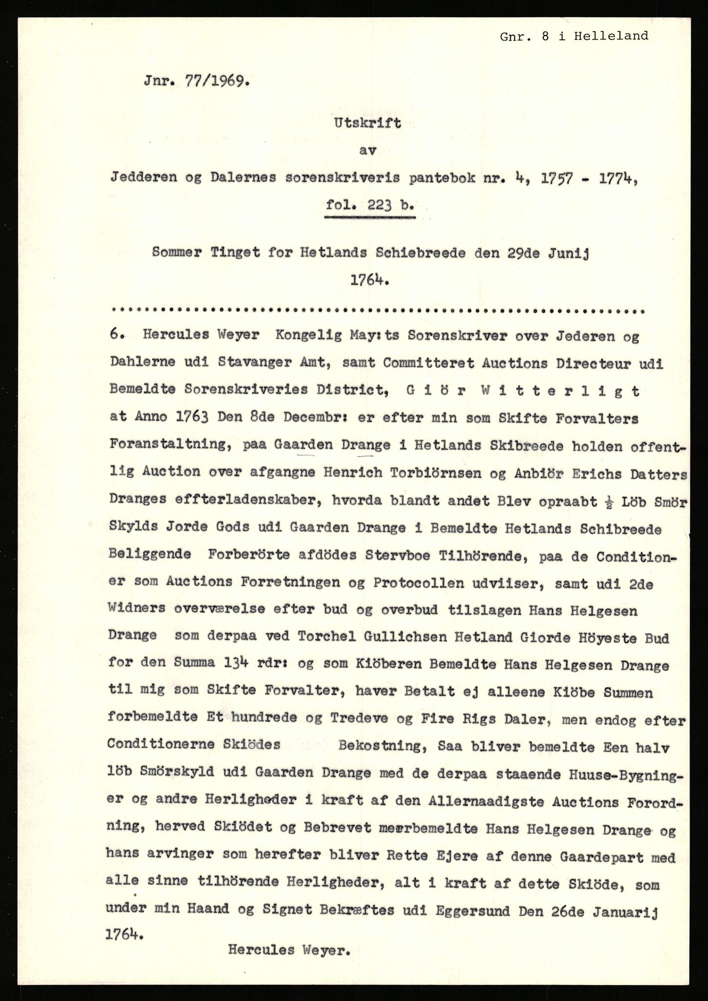 Statsarkivet i Stavanger, SAST/A-101971/03/Y/Yj/L0014: Avskrifter sortert etter gårdsnanv: Dalve - Dyrland, 1750-1930, p. 293