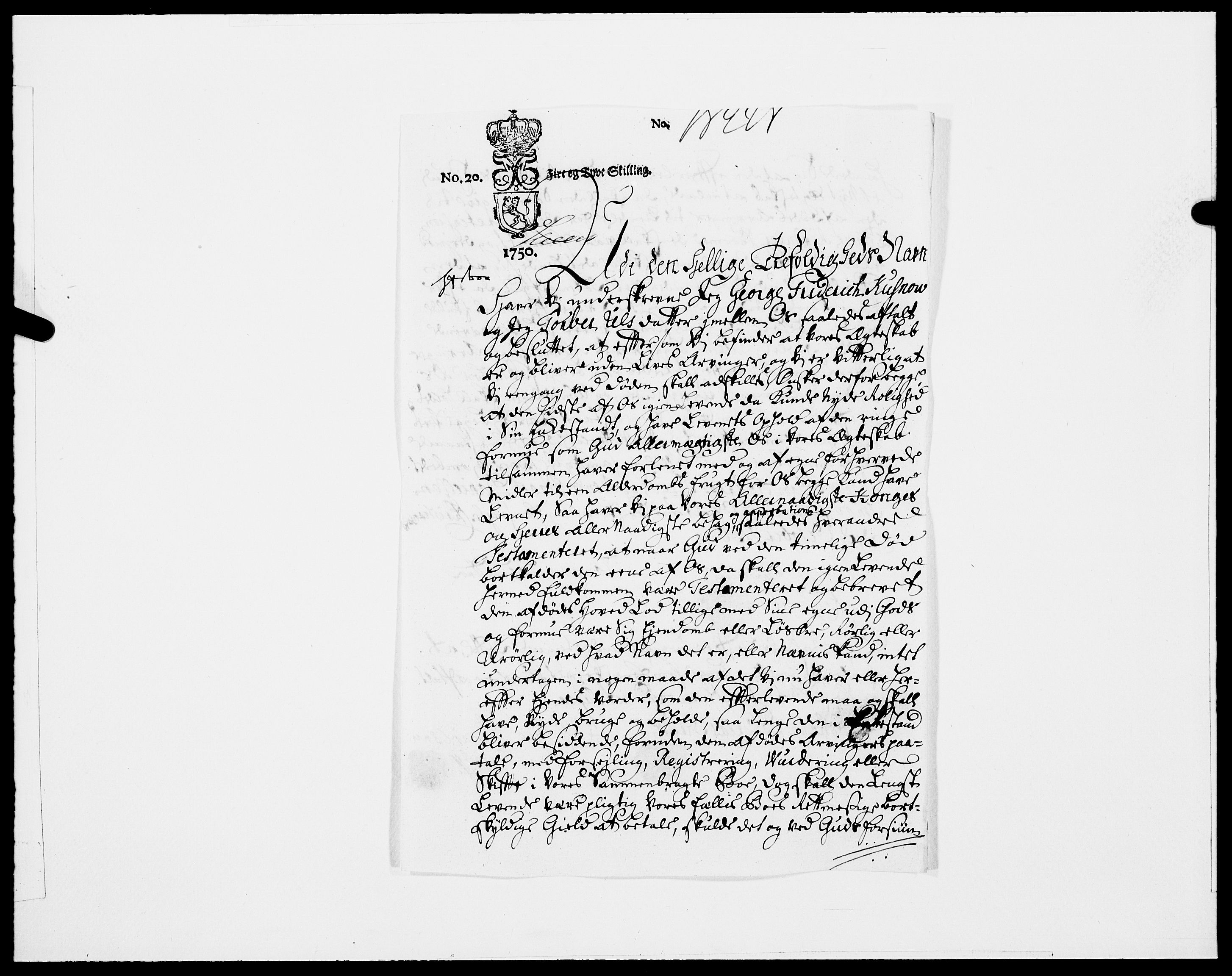 Danske Kanselli 1572-1799, AV/RA-EA-3023/F/Fc/Fcc/Fcca/L0156: Norske innlegg 1572-1799, 1750, p. 461