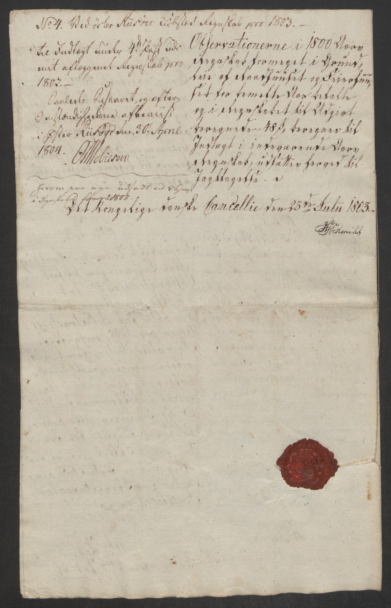 Danske Kanselli 1800-1814, RA/EA-3024/K/Kk/Kka/Kkac/L0236: Kjøpstadregnskap Øster Risør, 1801-1804, p. 621