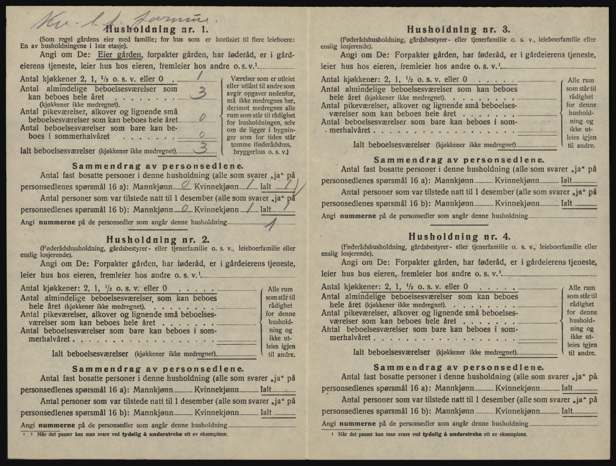 SAO, 1920 census for Glemmen, 1920, p. 1446