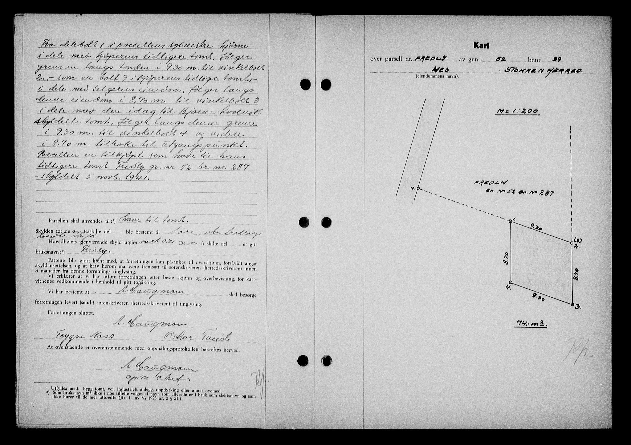 Nedenes sorenskriveri, AV/SAK-1221-0006/G/Gb/Gba/L0051: Mortgage book no. A-V, 1943-1944, Diary no: : 811/1943