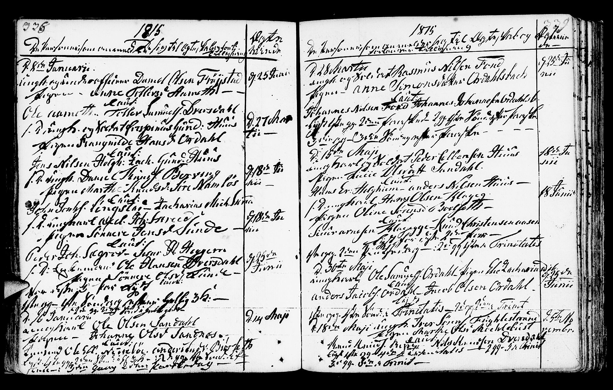 Jølster sokneprestembete, SAB/A-80701/H/Haa/Haaa/L0006: Parish register (official) no. A 6, 1790-1821, p. 338-339