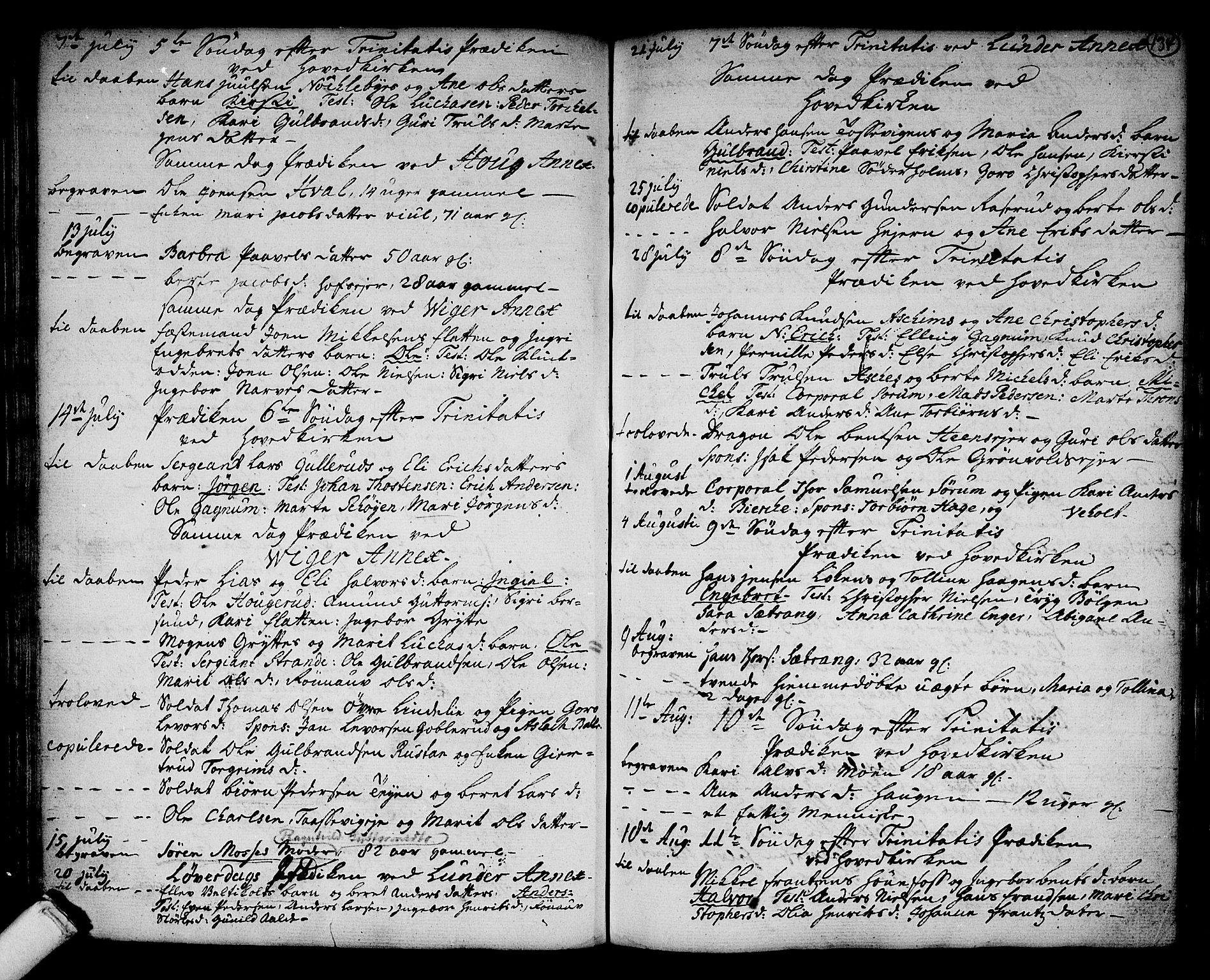 Norderhov kirkebøker, SAKO/A-237/F/Fa/L0004: Parish register (official) no. 4, 1758-1774, p. 134