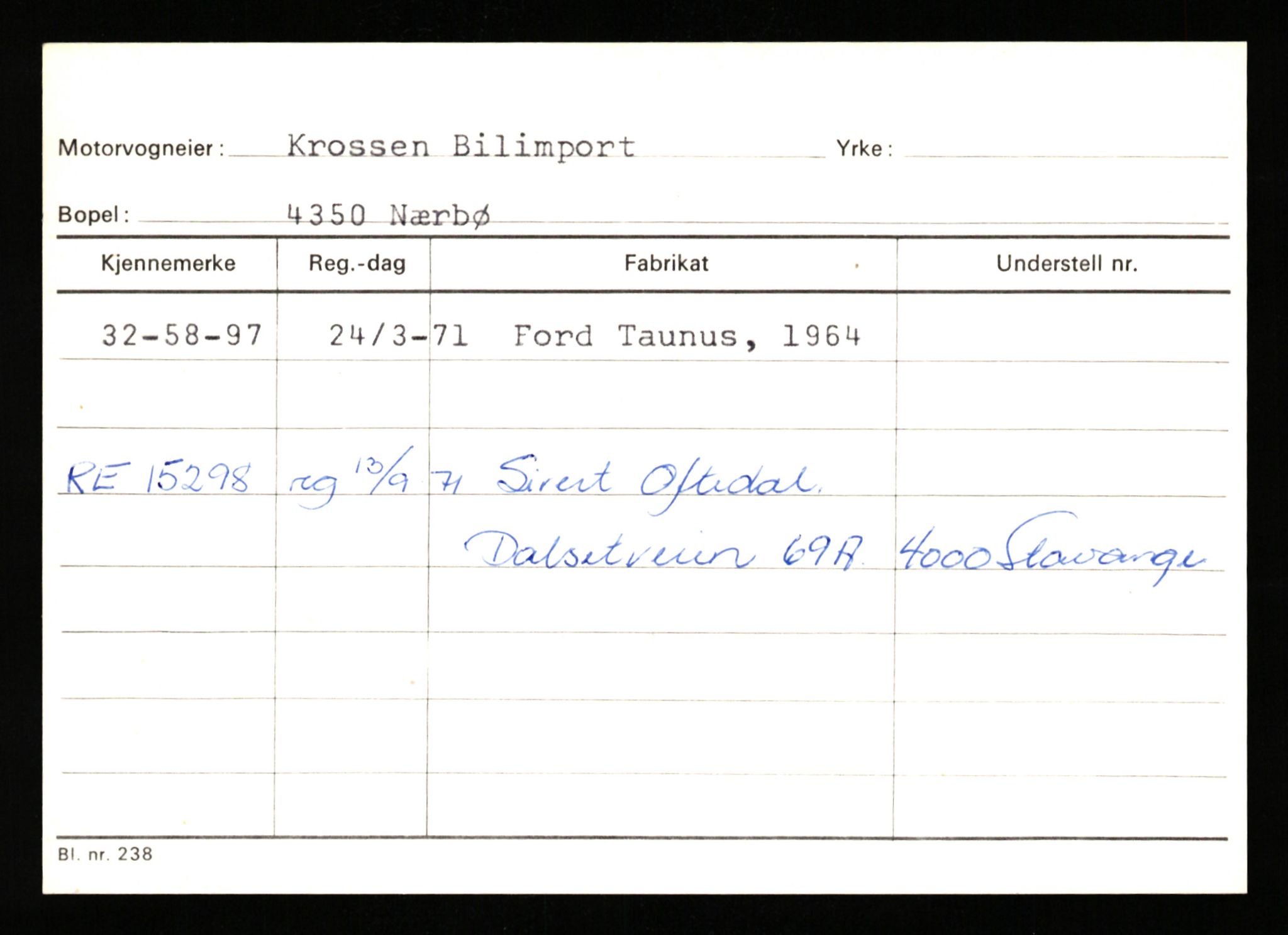 Stavanger trafikkstasjon, AV/SAST-A-101942/0/G/L0011: Registreringsnummer: 240000 - 363477, 1930-1971, p. 2287