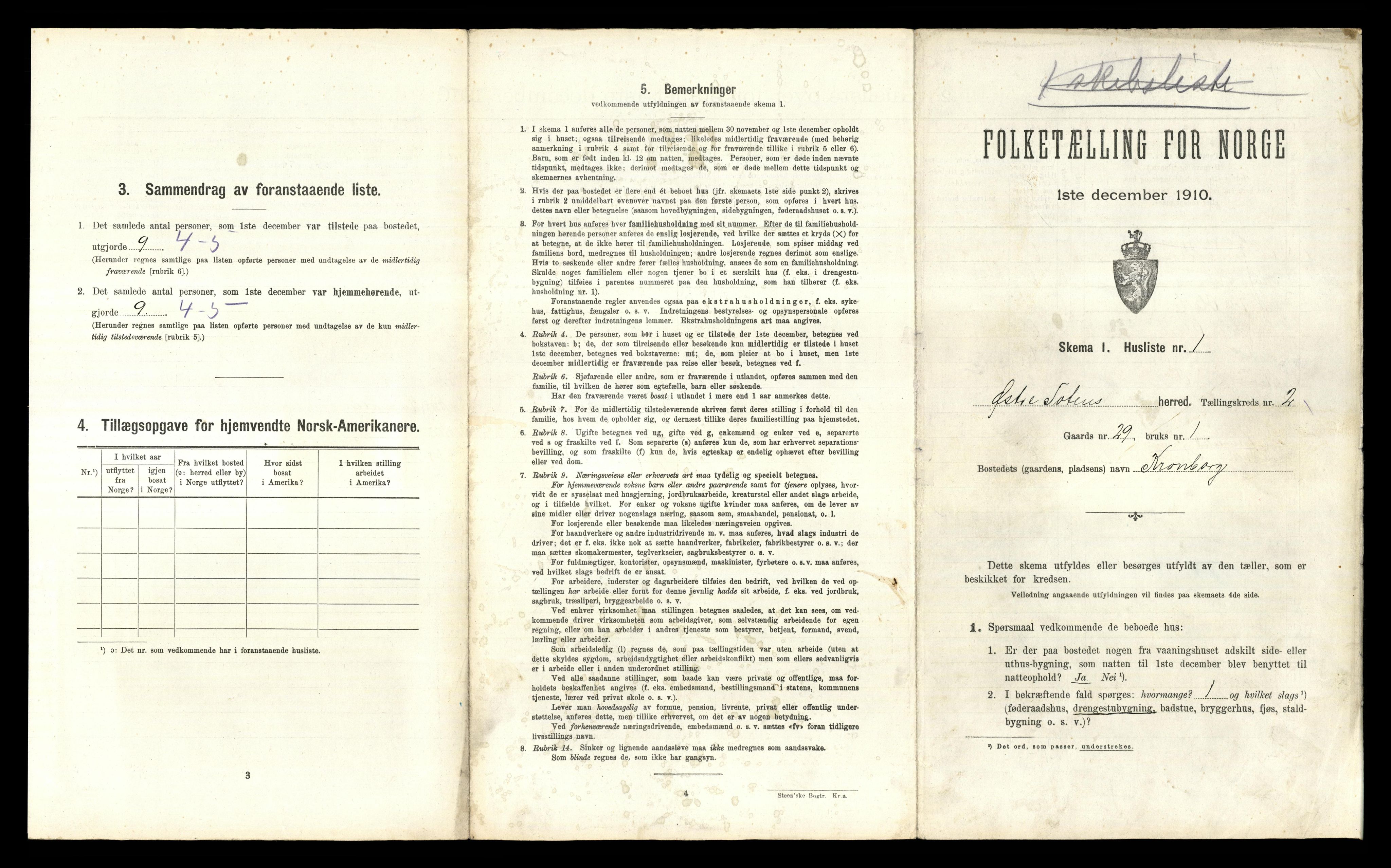 RA, 1910 census for Østre Toten, 1910, p. 233