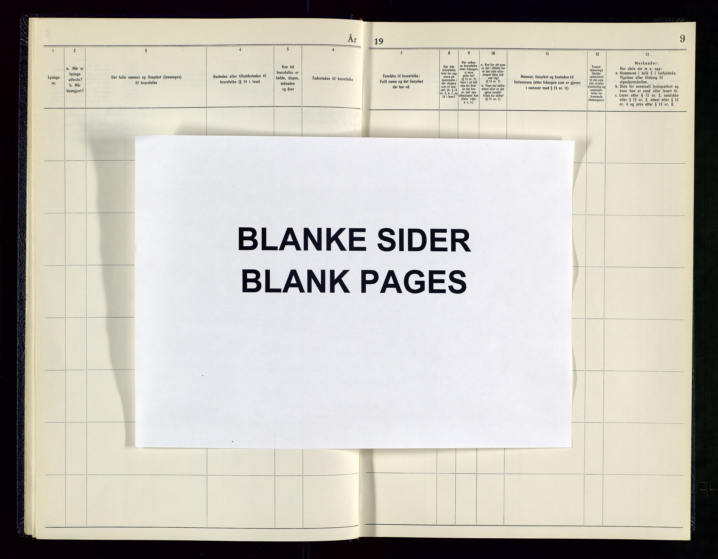 Skjold sokneprestkontor, AV/SAST-A-101847/I/Ie/L0002: Banns register no. 2, 1966-1969, p. 9