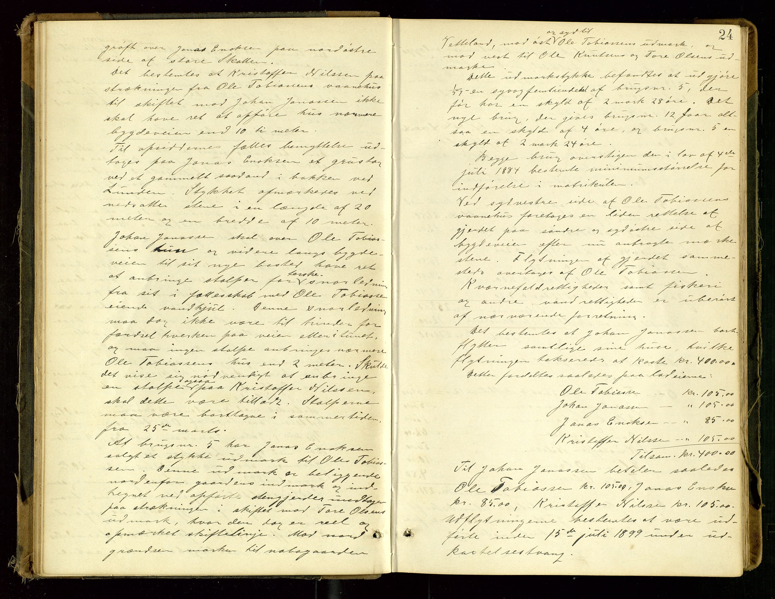 Rogaland jordskifterett, AV/SAST-A-102426/Oa/L0053: Forhandlingsprotokoll, 1897-1904, p. 24