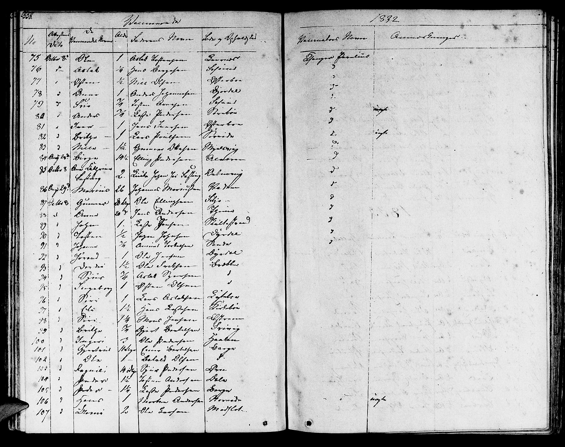 Lavik sokneprestembete, AV/SAB-A-80901: Parish register (official) no. A 2II, 1821-1842, p. 558