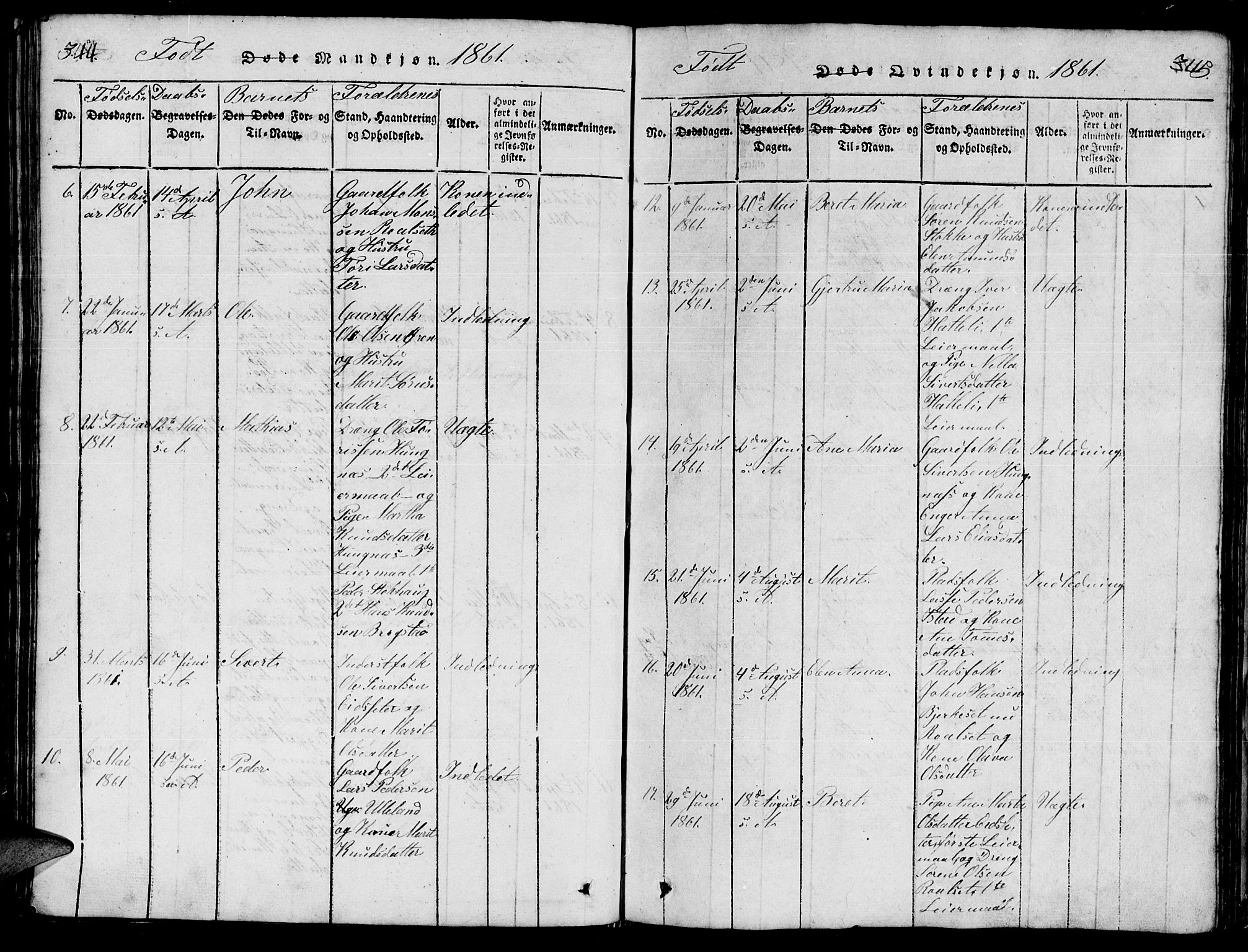 Ministerialprotokoller, klokkerbøker og fødselsregistre - Møre og Romsdal, AV/SAT-A-1454/557/L0683: Parish register (copy) no. 557C01, 1818-1862, p. 344-345