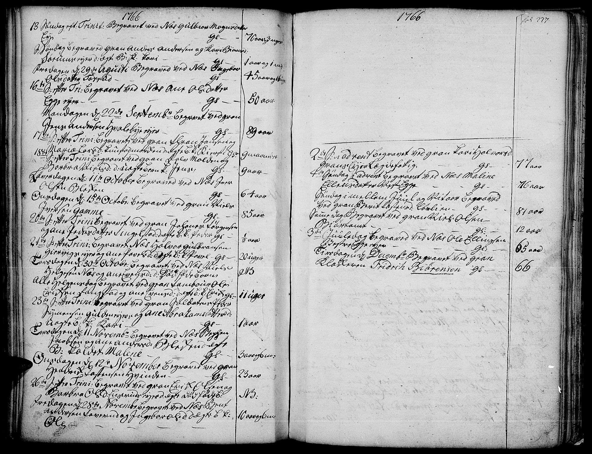 Gran prestekontor, SAH/PREST-112/H/Ha/Haa/L0004: Parish register (official) no. 4, 1759-1775, p. 227