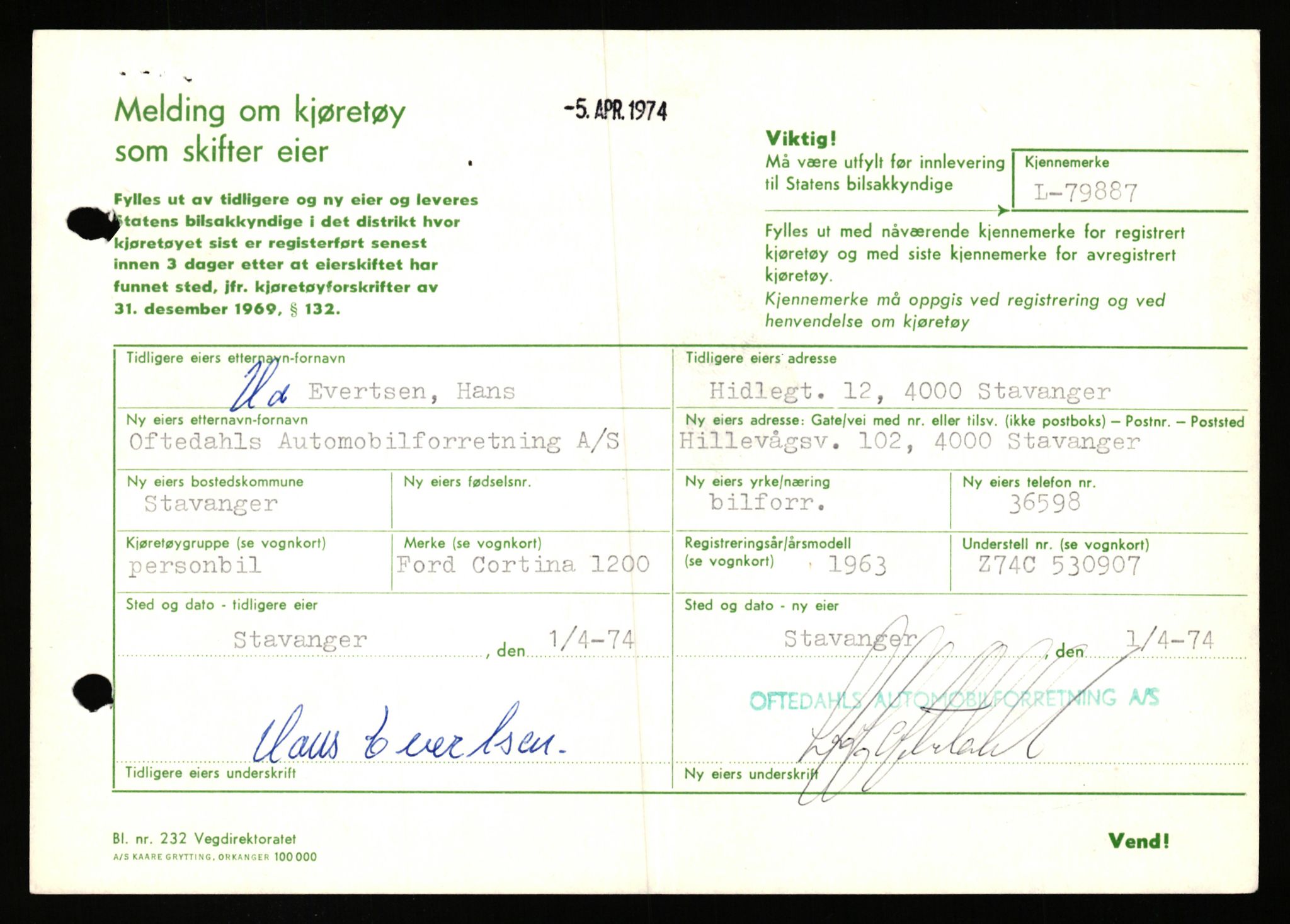 Stavanger trafikkstasjon, AV/SAST-A-101942/0/F/L0070: L-78800 - L-80499, 1930-1971, p. 1190