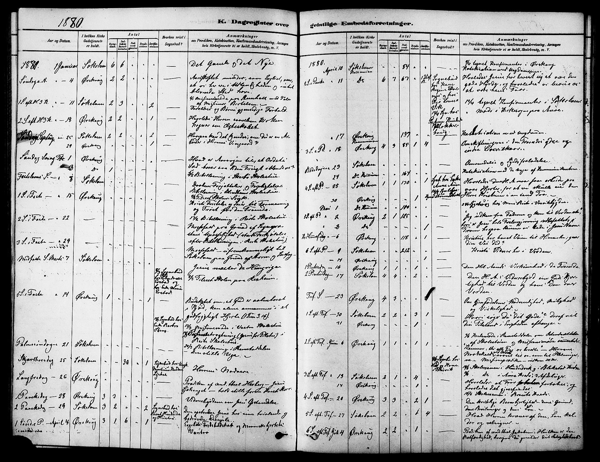 Ministerialprotokoller, klokkerbøker og fødselsregistre - Møre og Romsdal, AV/SAT-A-1454/522/L0315: Parish register (official) no. 522A10, 1878-1890