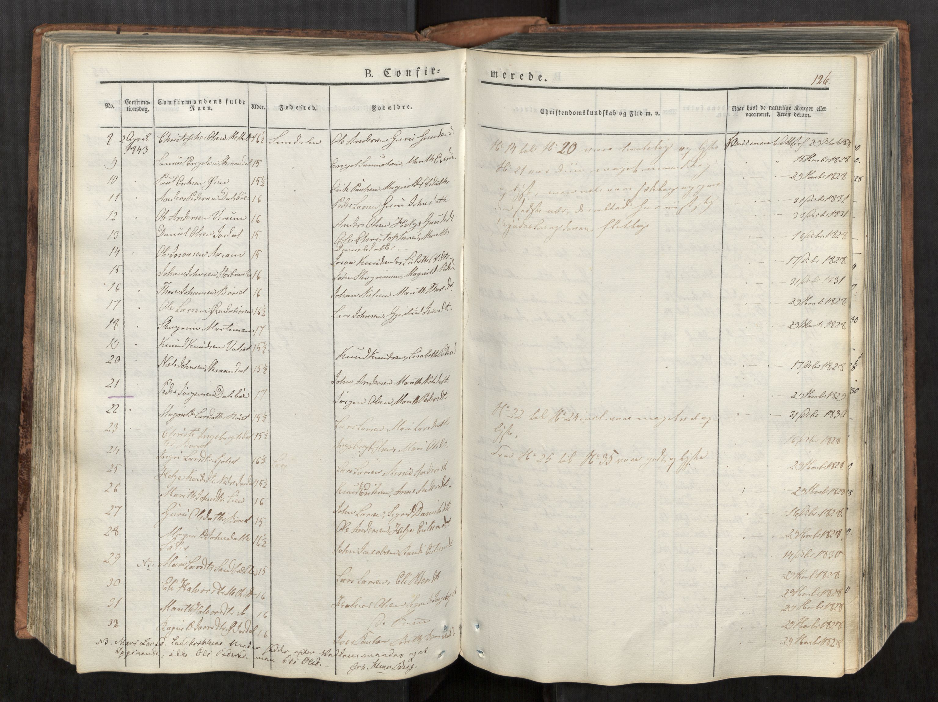 Ministerialprotokoller, klokkerbøker og fødselsregistre - Møre og Romsdal, AV/SAT-A-1454/590/L1012: Parish register (official) no. 590A04, 1832-1846, p. 126