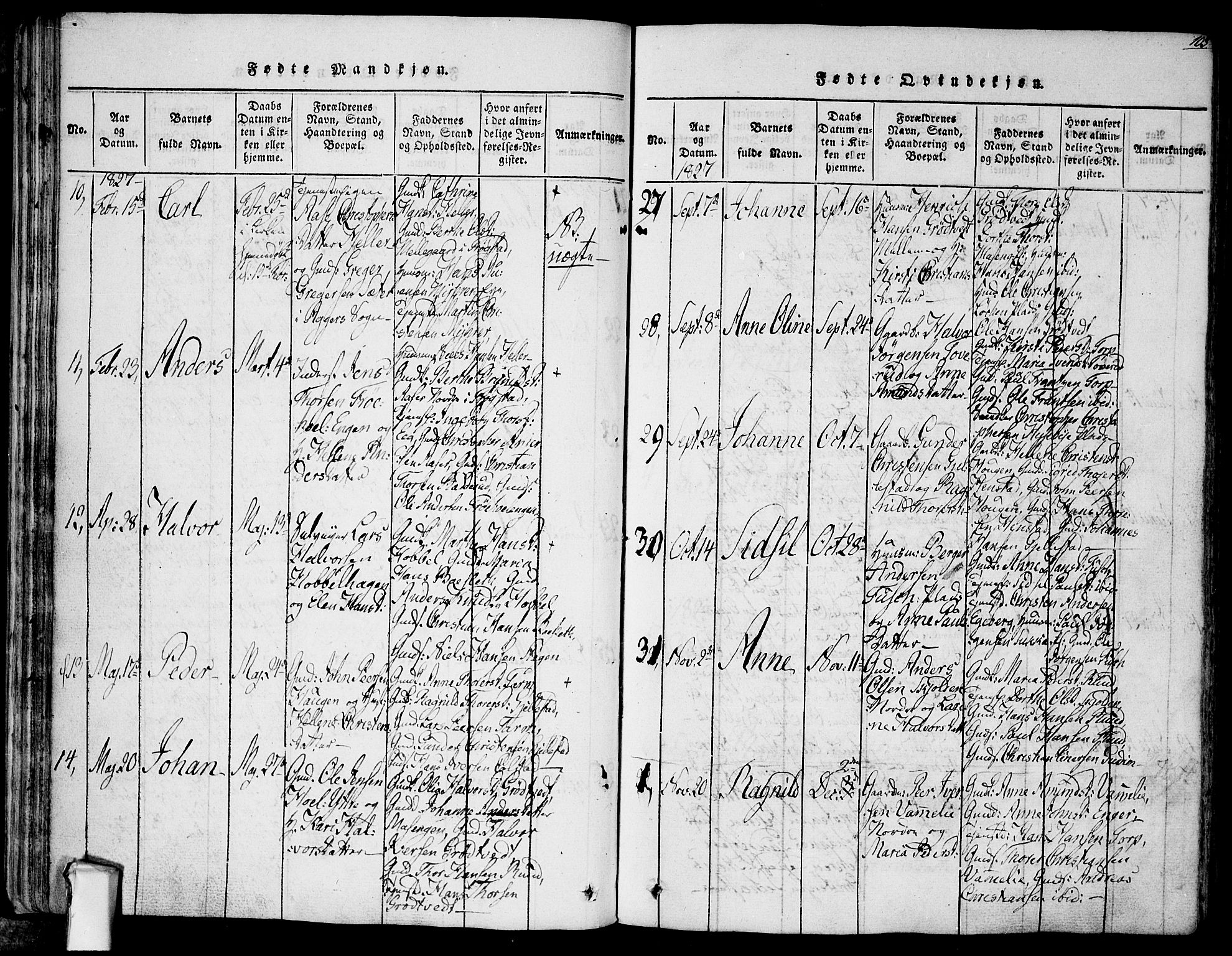 Askim prestekontor Kirkebøker, AV/SAO-A-10900/F/Fa/L0004: Parish register (official) no. 4, 1817-1846, p. 102-103